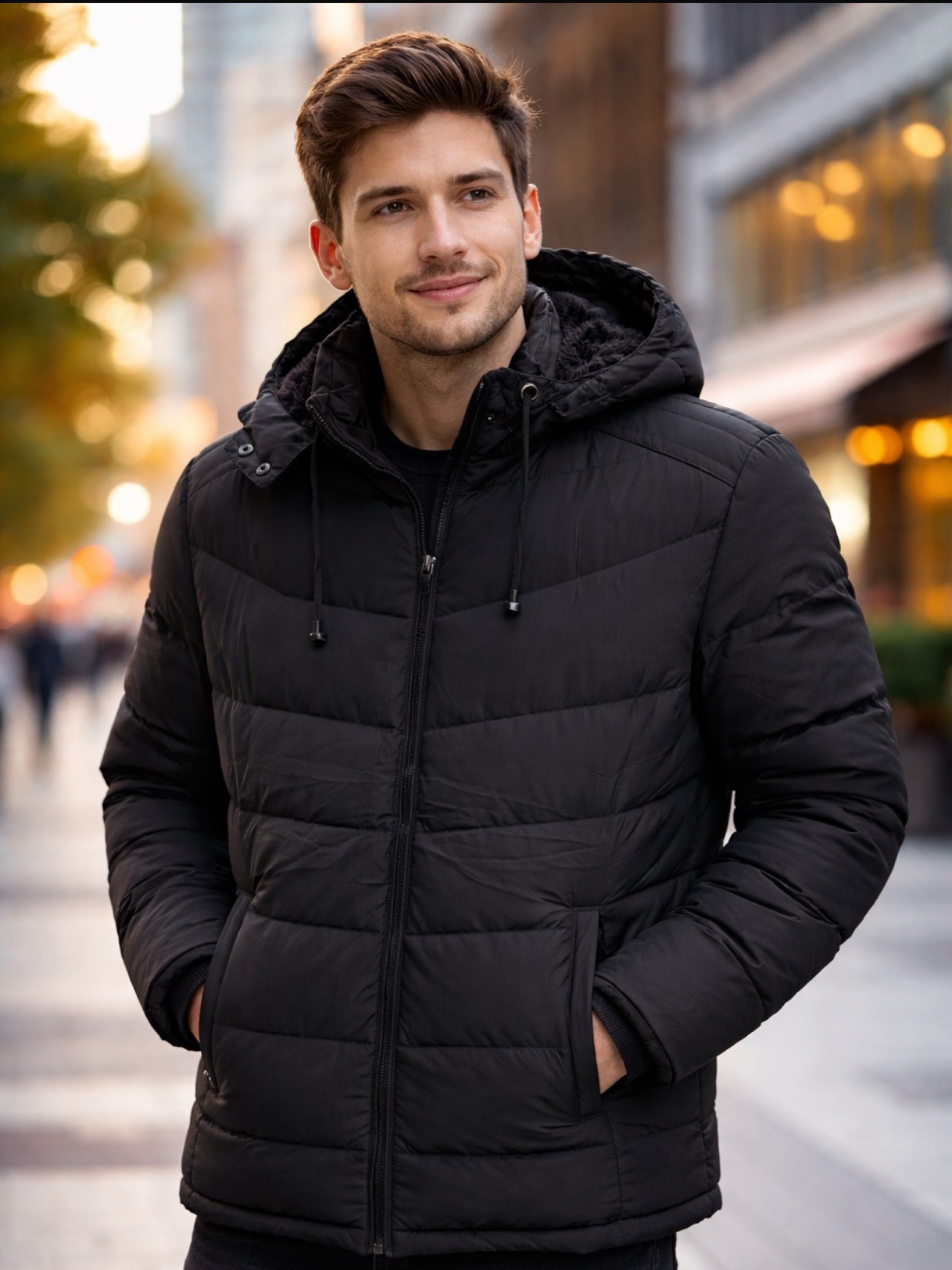 Bobojaco forrada com fone masculino