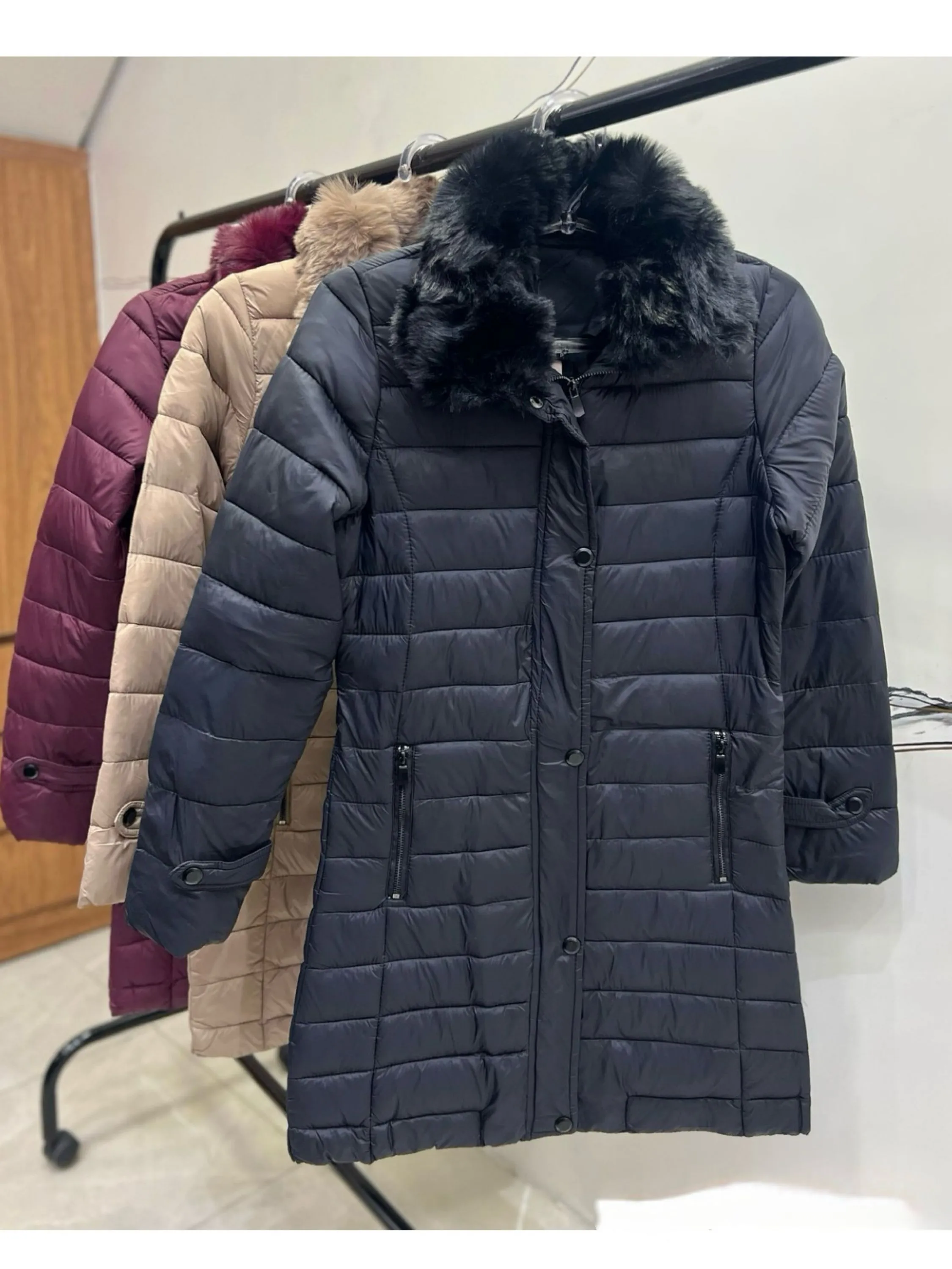 Sobretudo nylon forrada