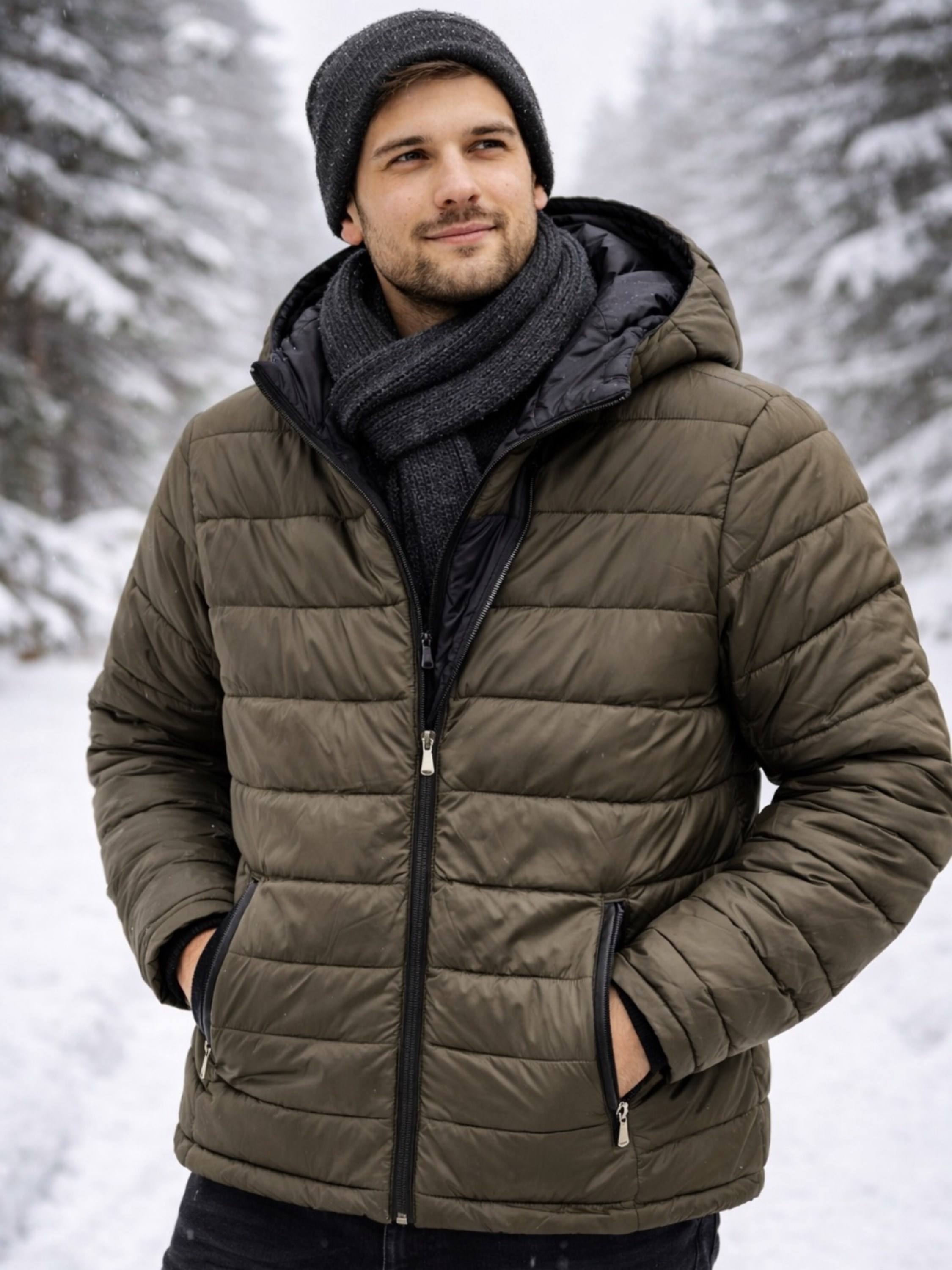 Jaqueta gominho dupla face masculino