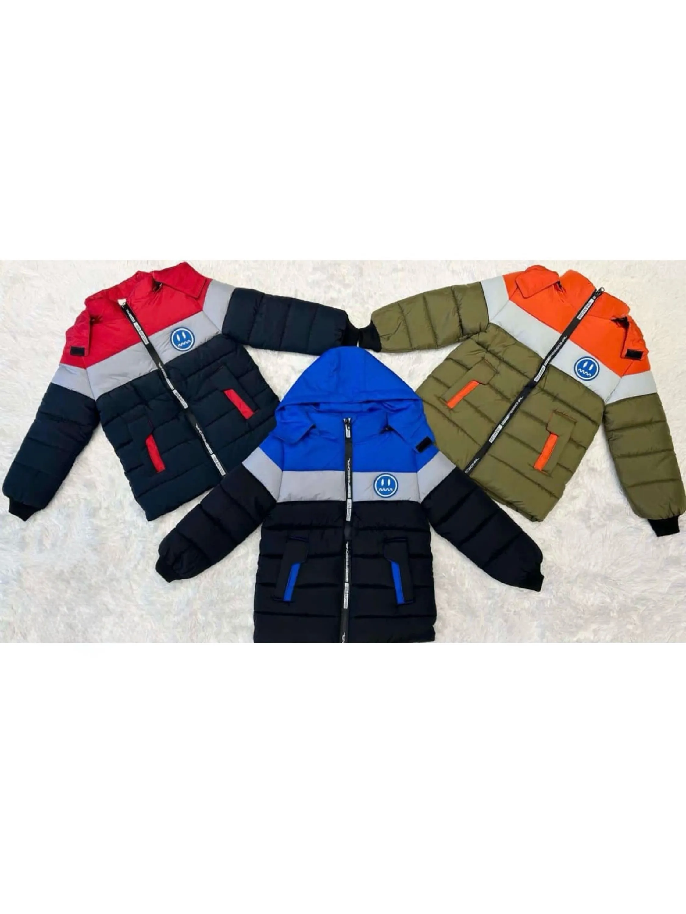 Jaqueta nylon forrada infantil menino