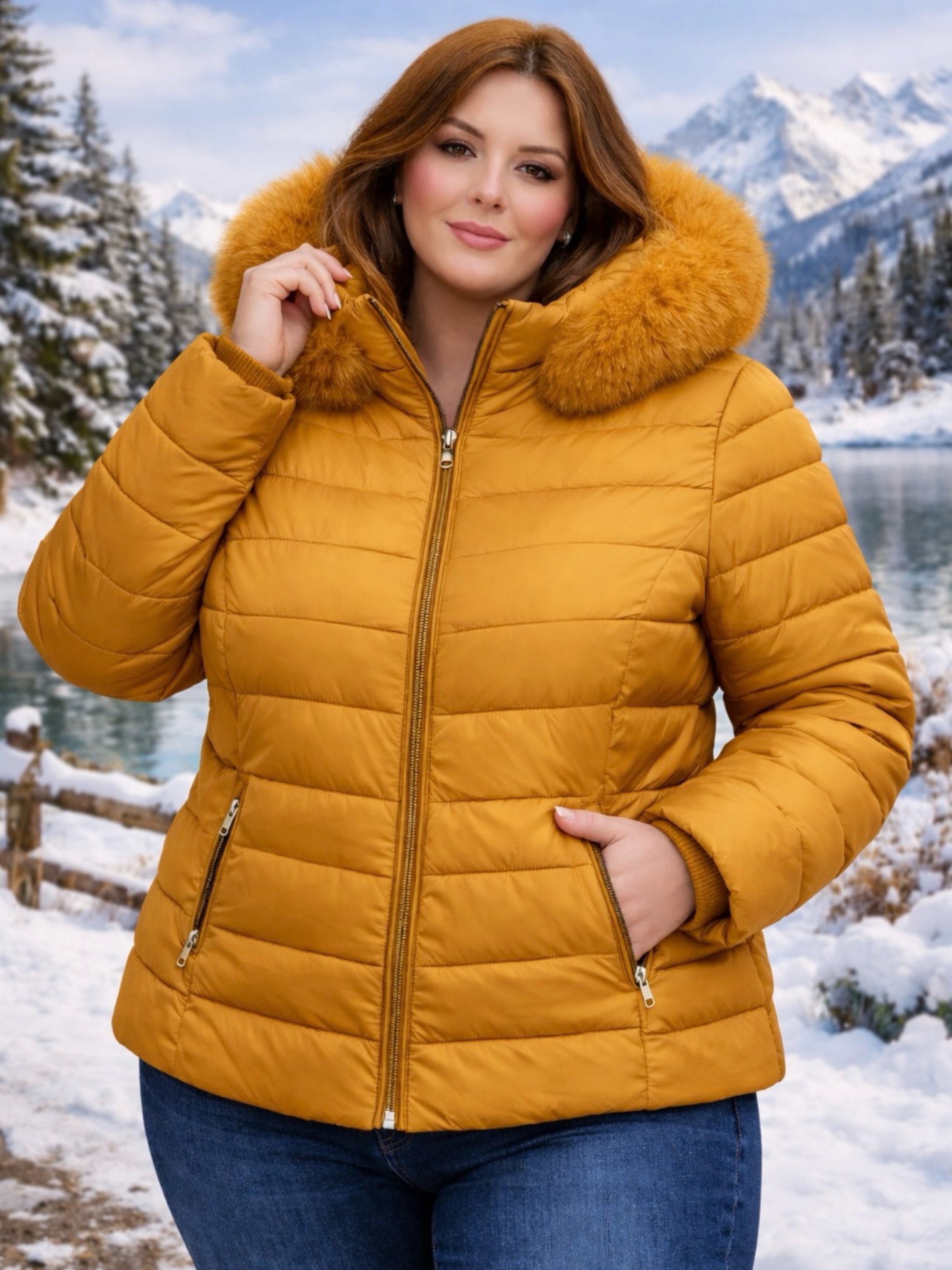 Jaqueta gominho forrada feminina plus size