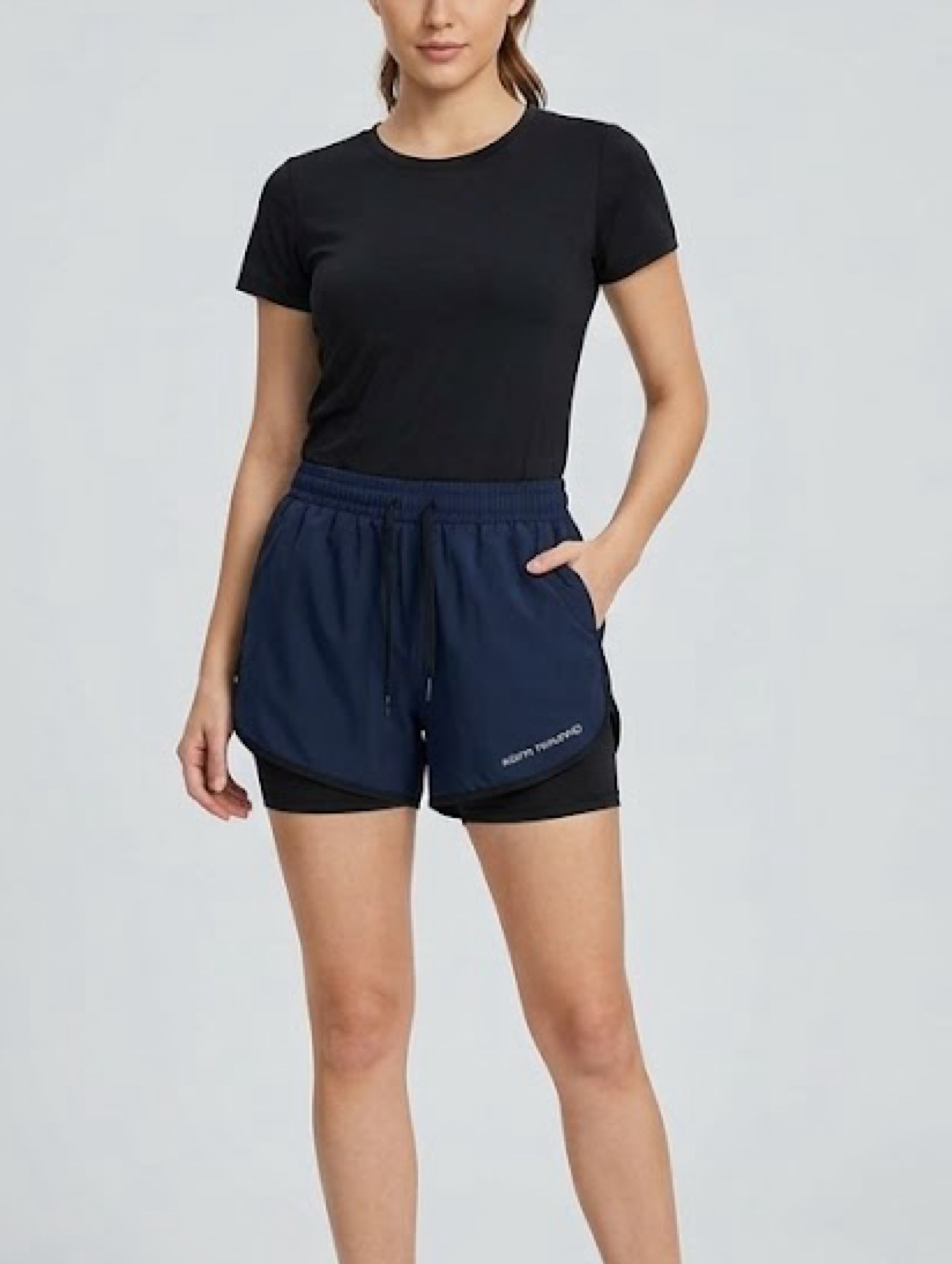 Shorts Duplo Academia Feminino