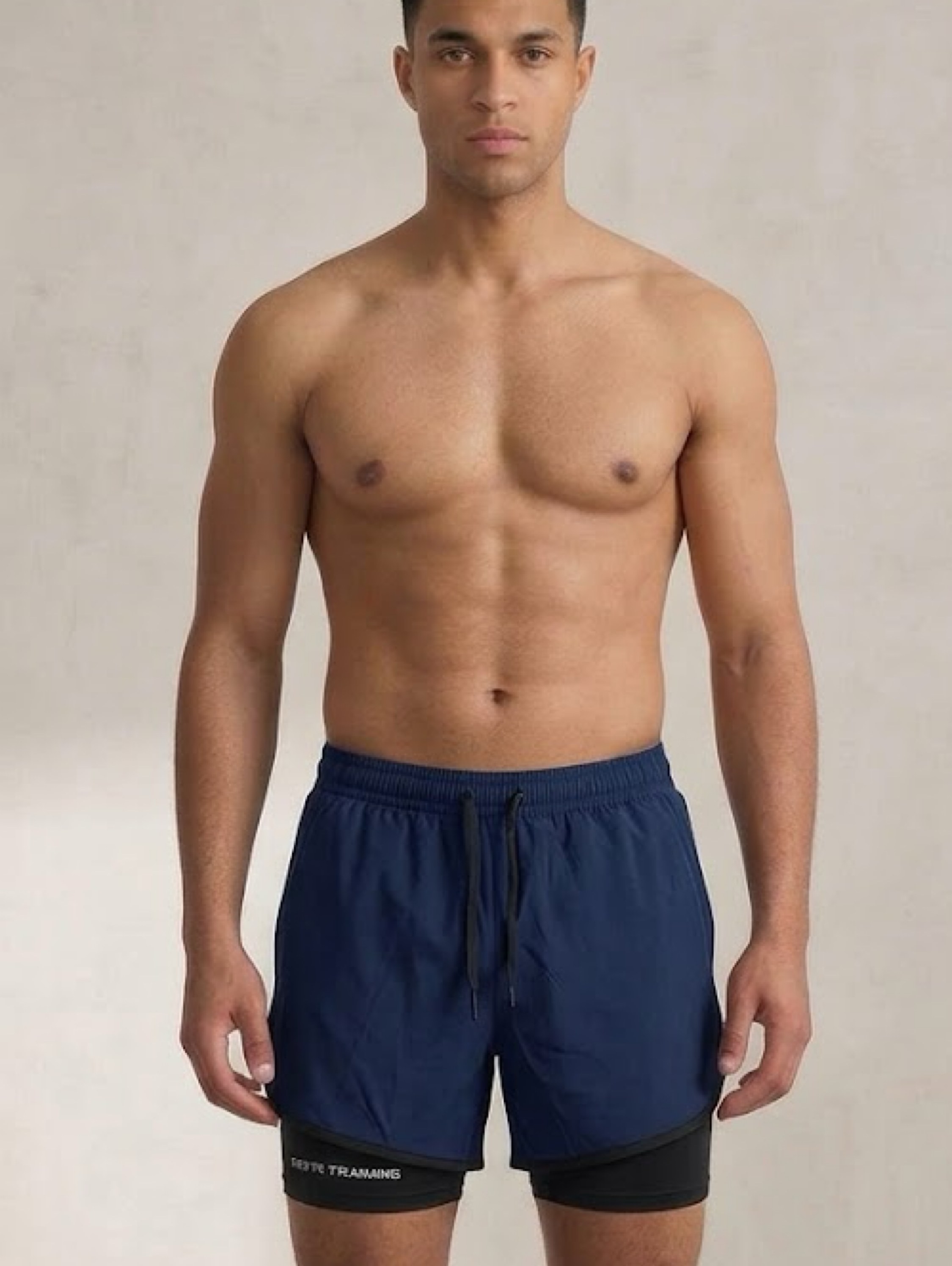 Shorts Duplo de Academia Masculino