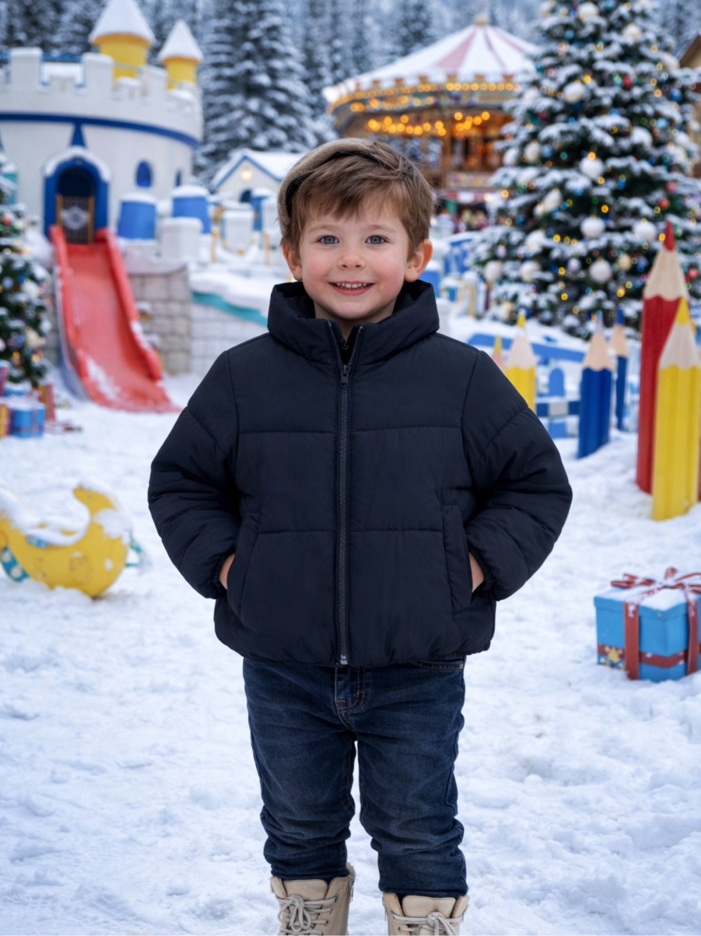 Jaqueta nylon infantil menino