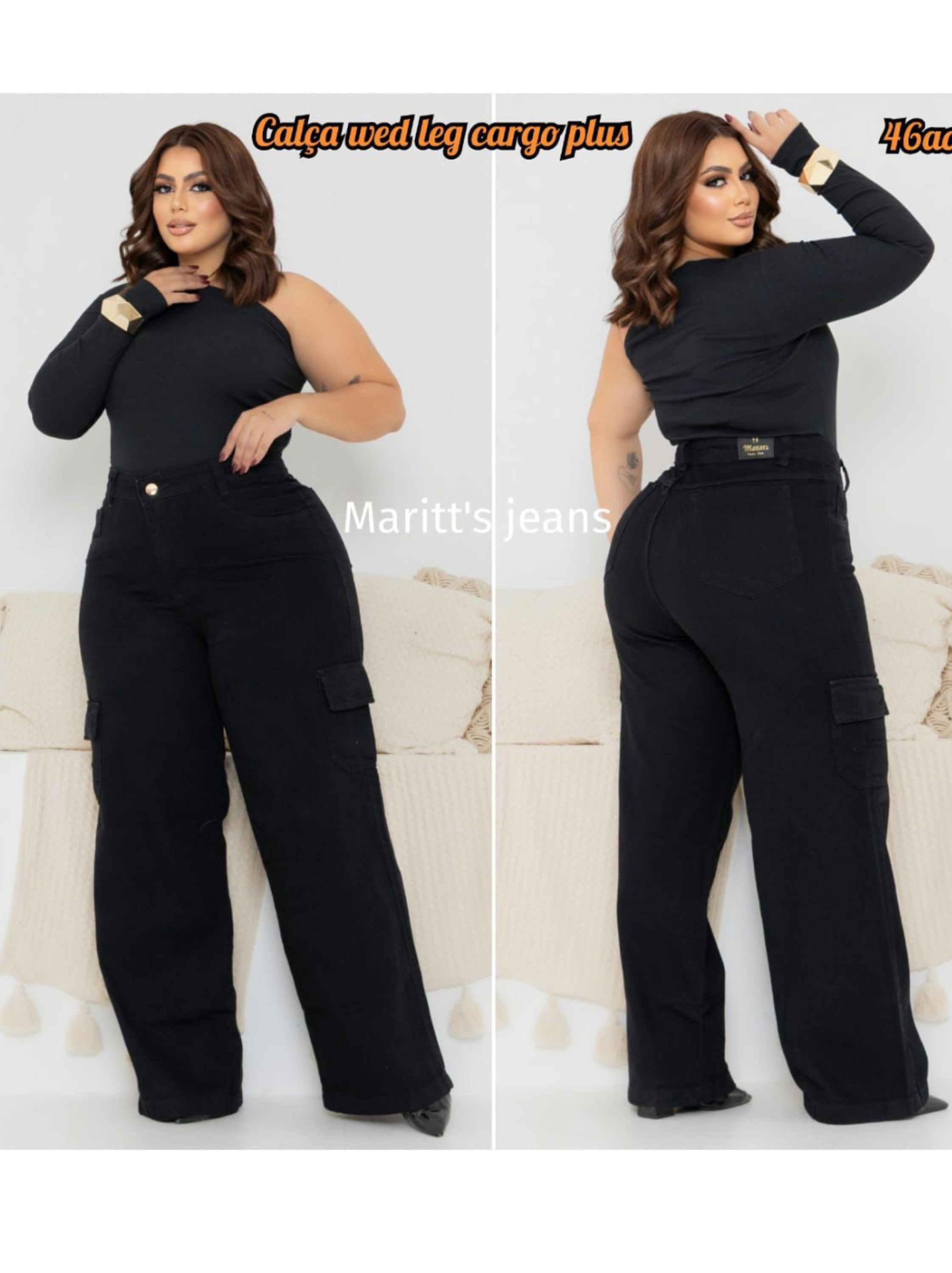 Calça Wide Leg  Plus