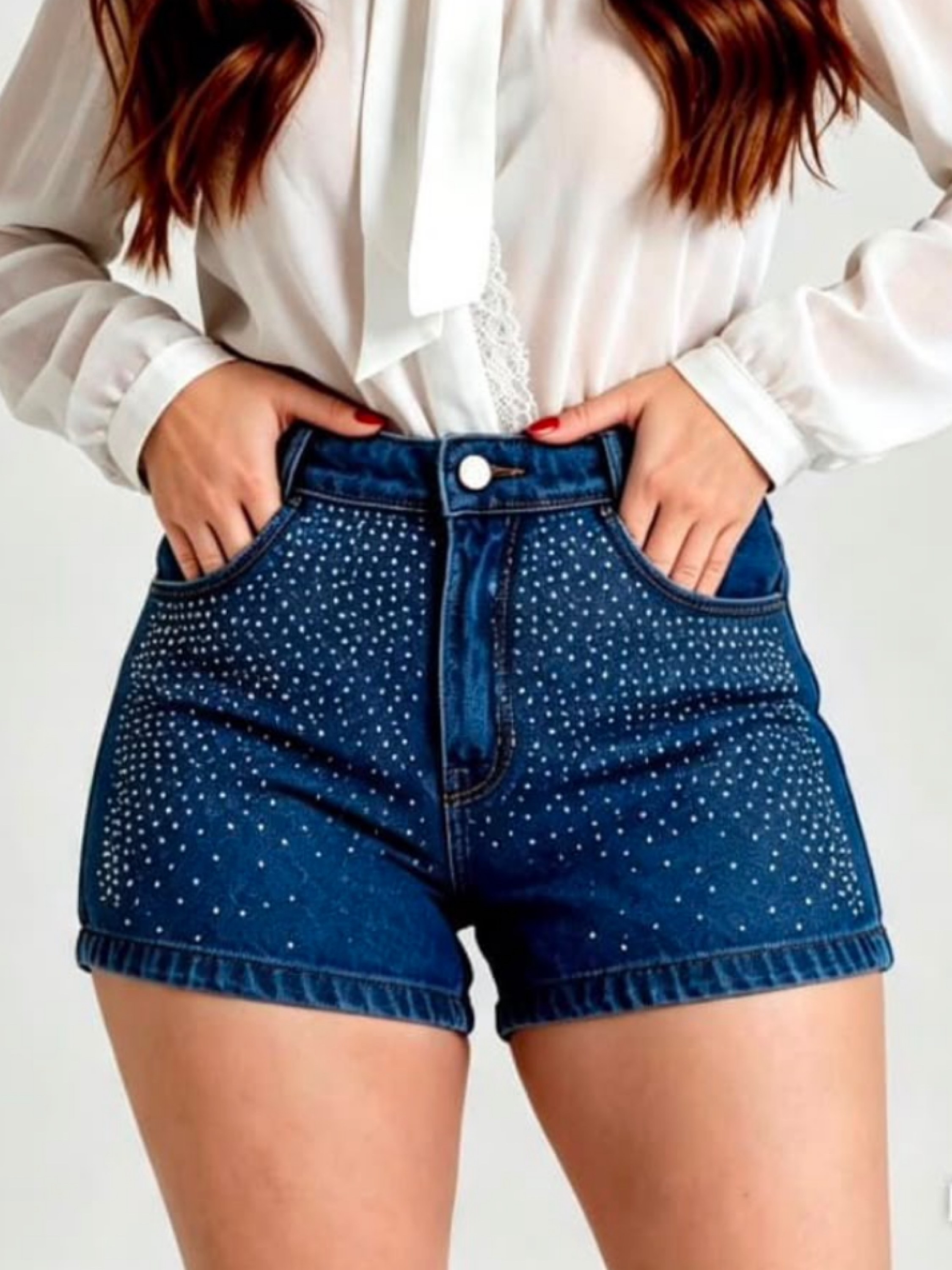 Shorts 100 % Jeans com brilho