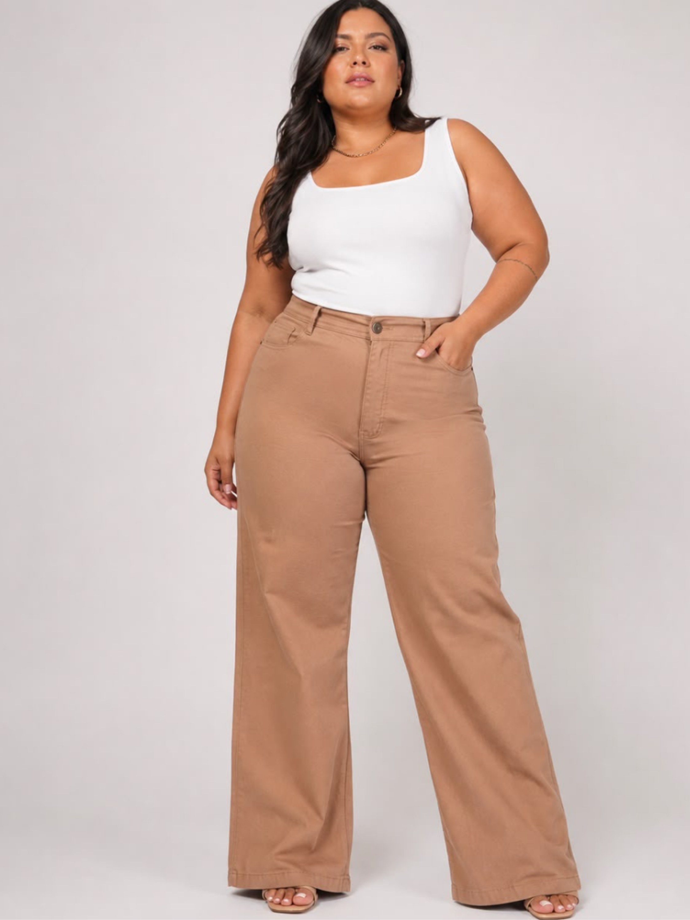 Calça Wide Leg Plus