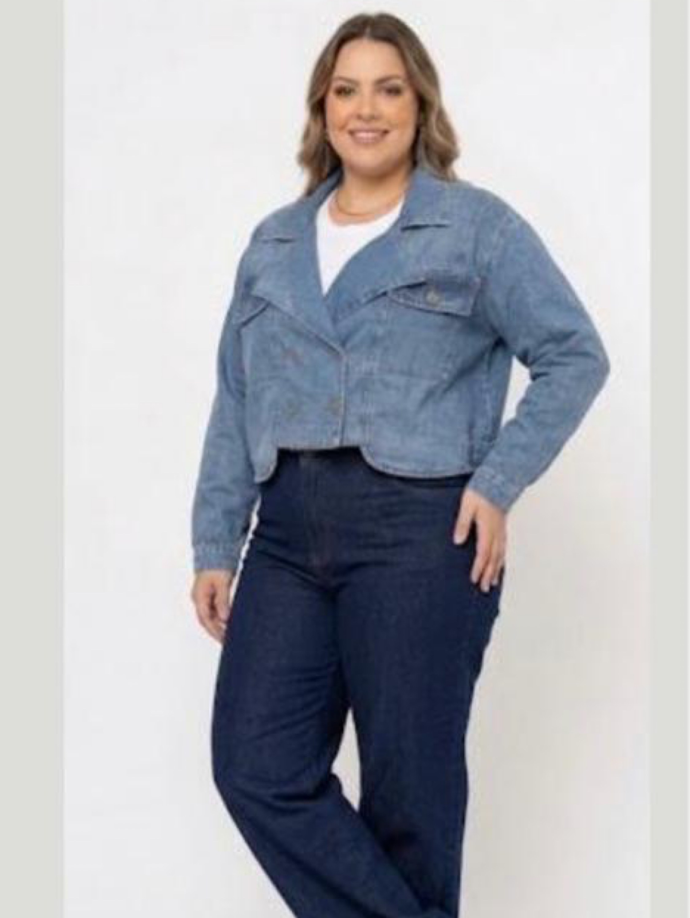 Jaqueta plus size feminina