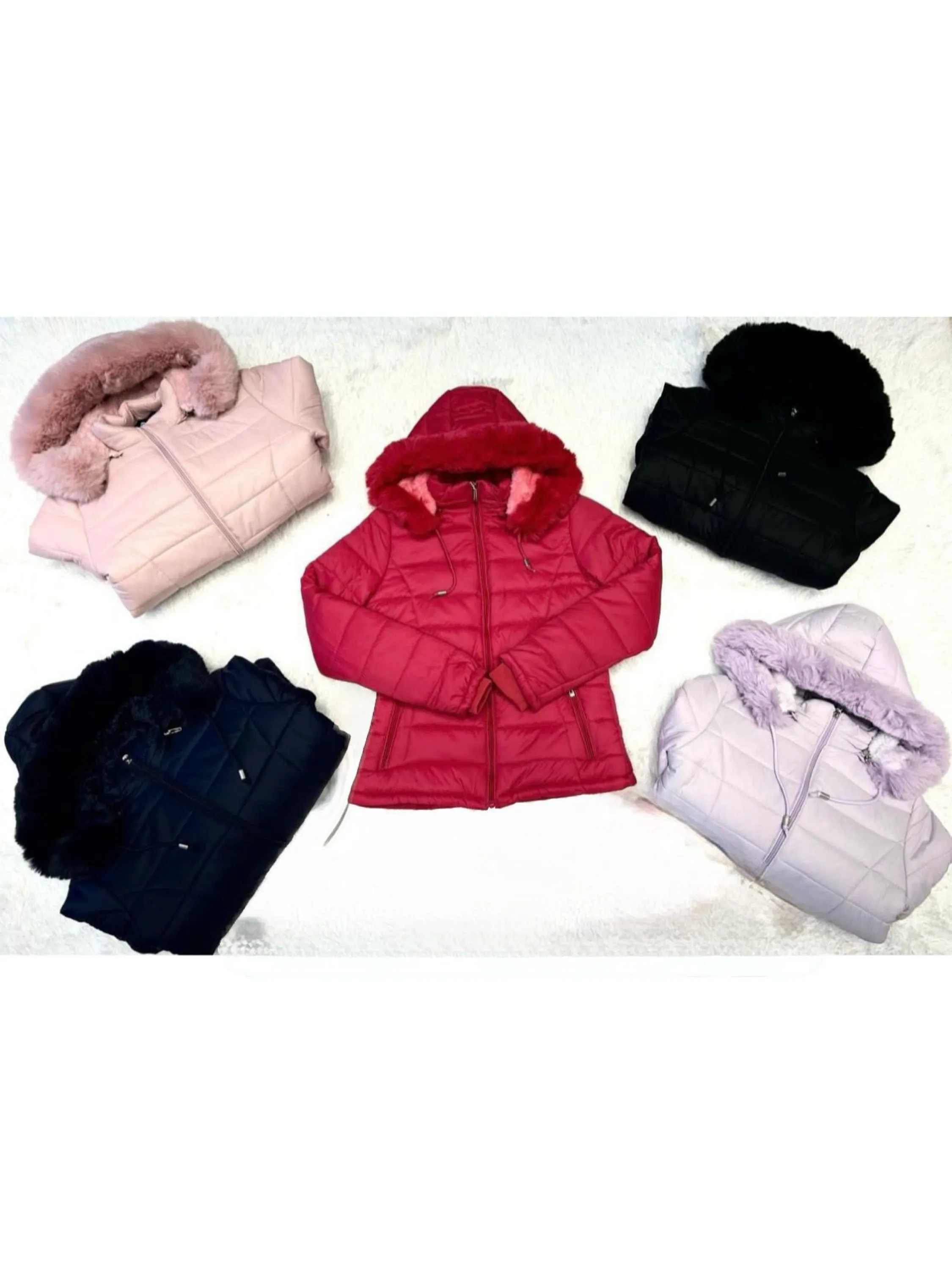 Jaqueta nylon forrada infantil menina