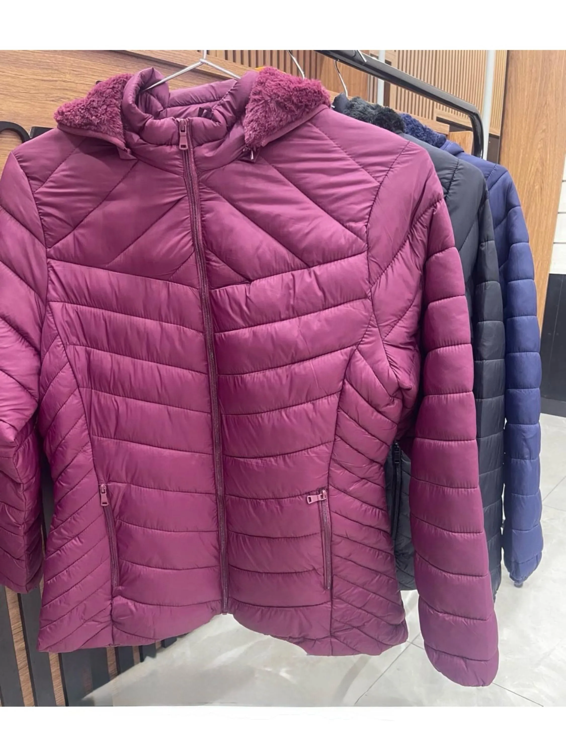 Jaqueta nylon plus forrada