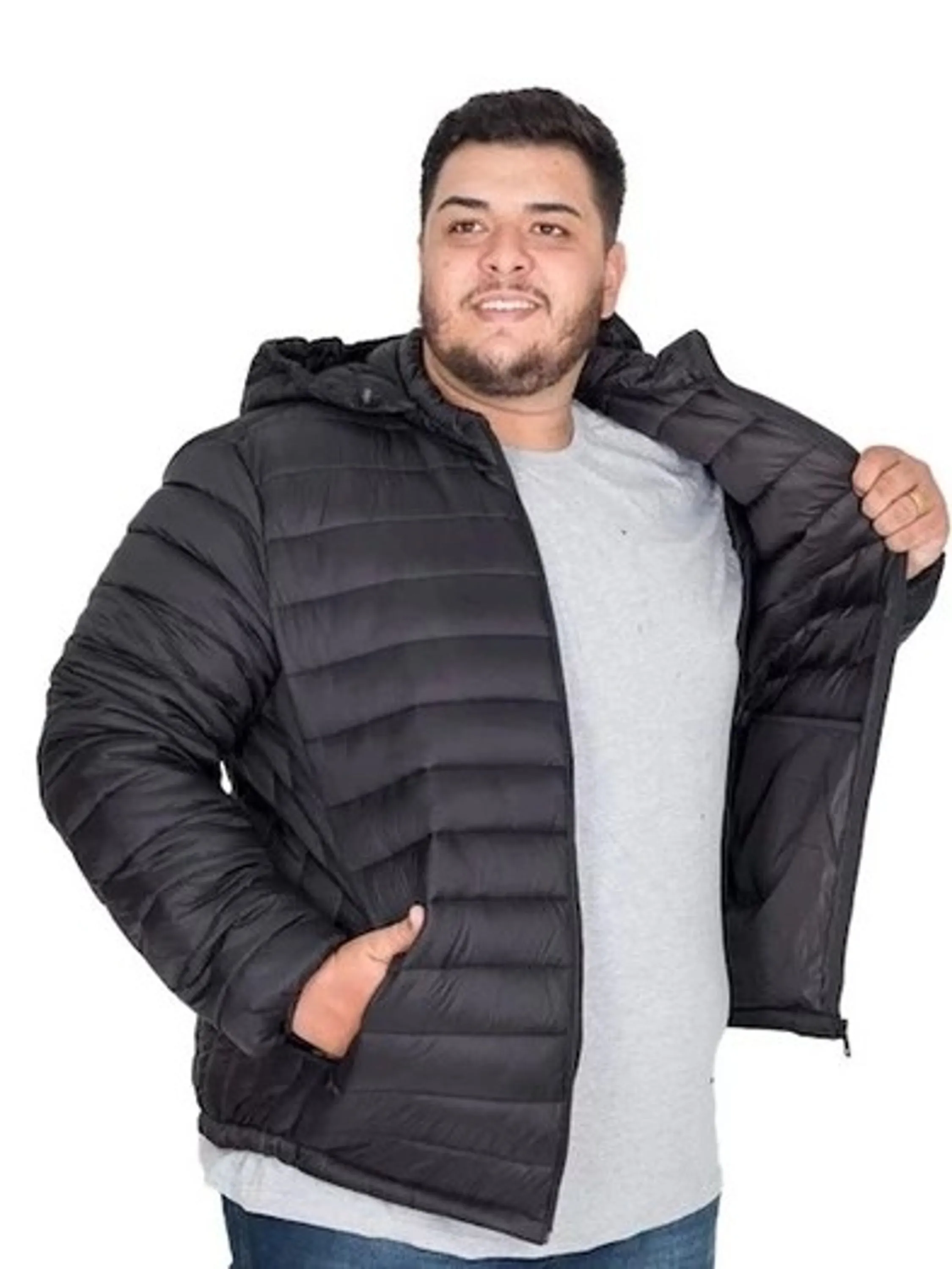 Jaqueta masculina bobojaco sem pelo plussize  G2aoG5