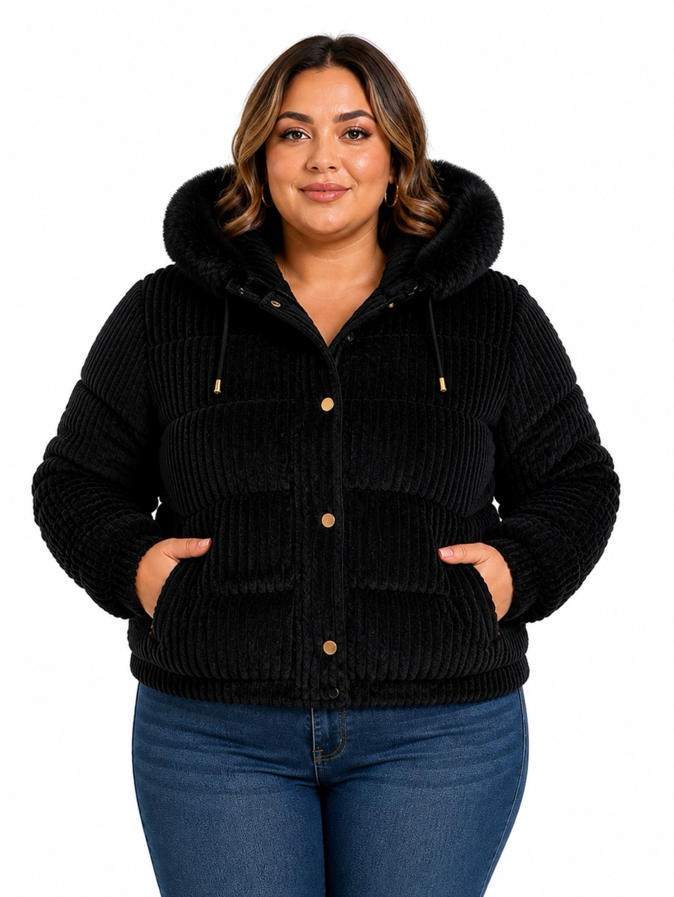 Jaqueta Cotele plus size