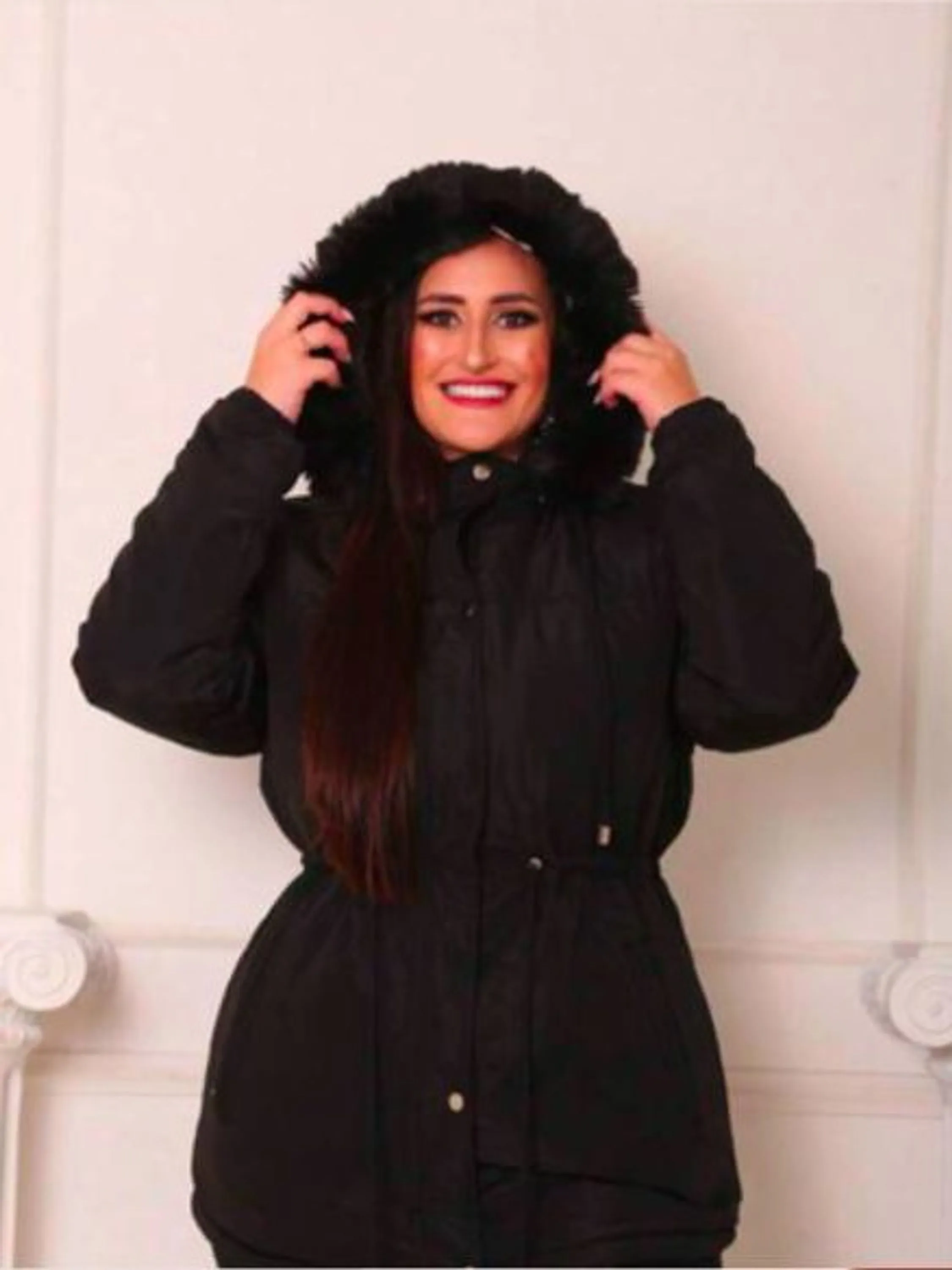 Parka Lã batida plussize G2G3G4G5