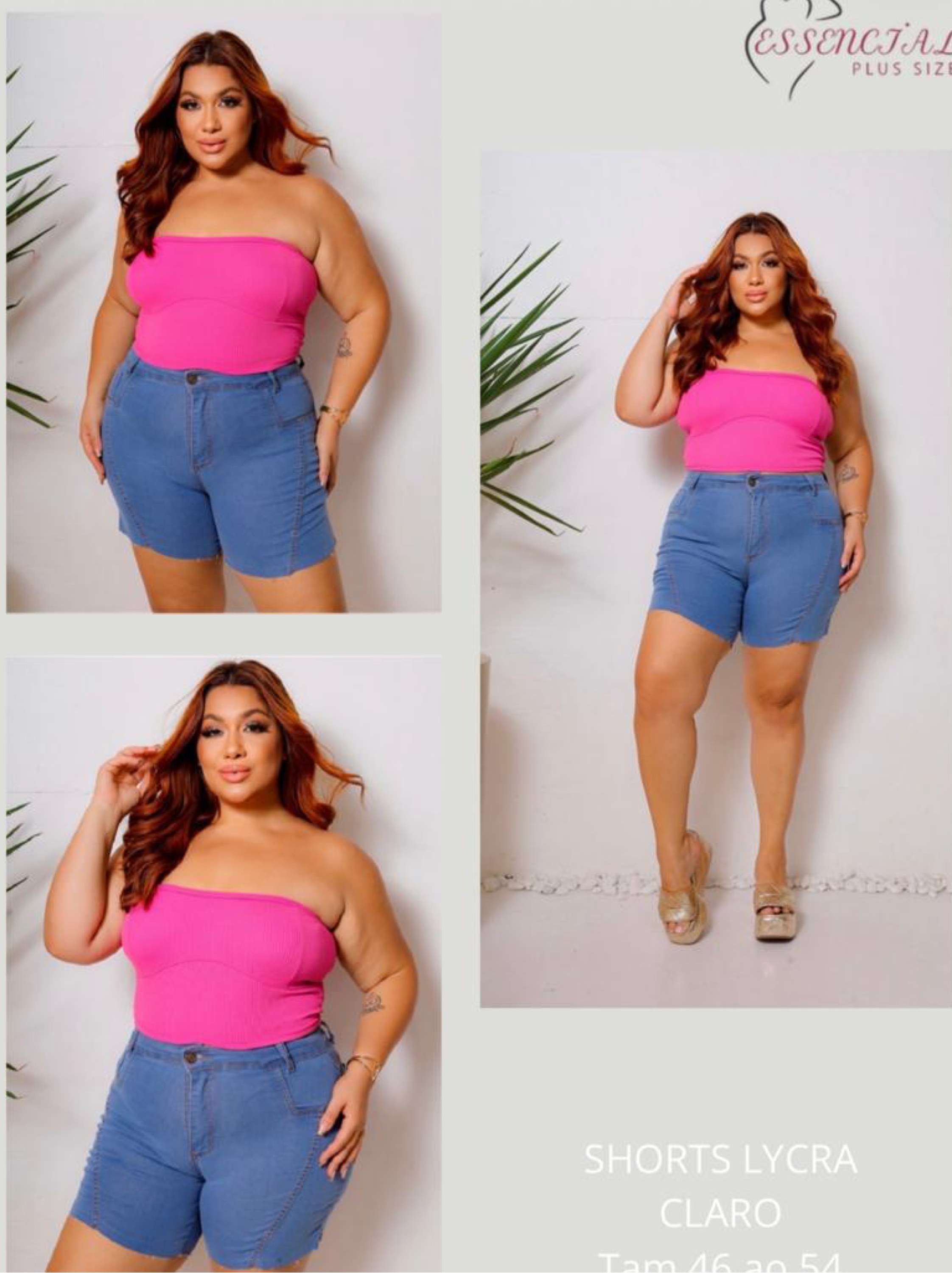 Shorts Meia Coxa Plus
