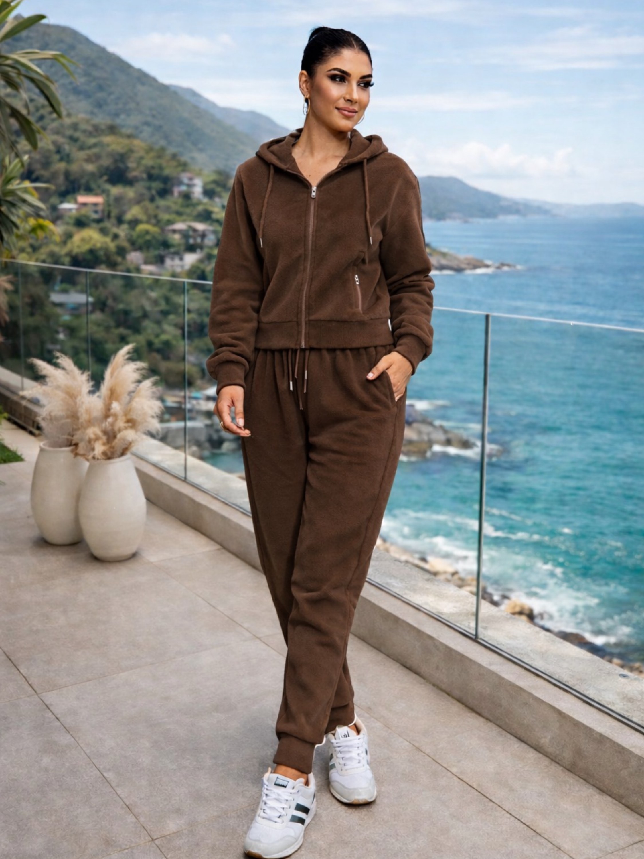 Conjunto plush feminino