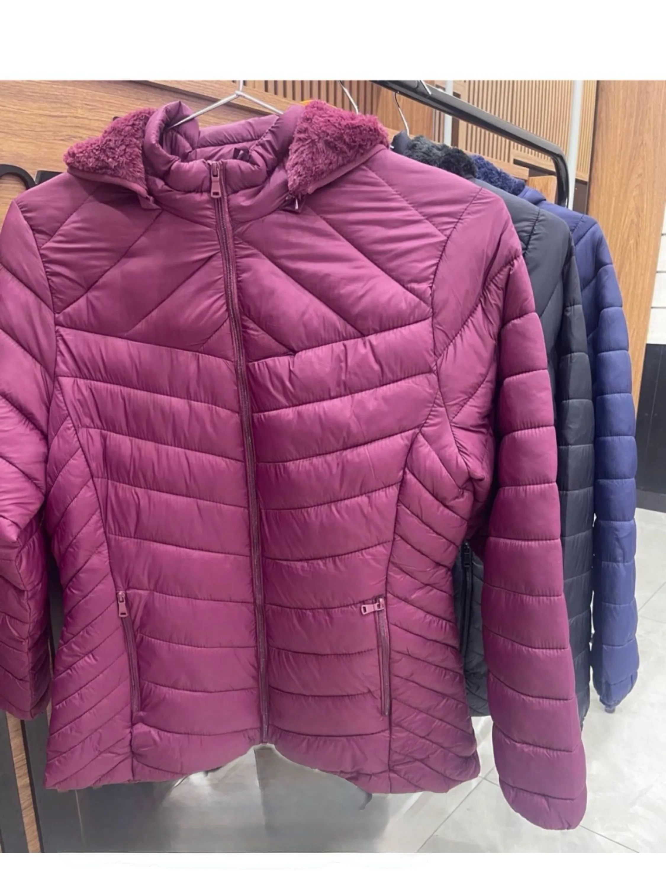 Jaqueta nylon plus forrada