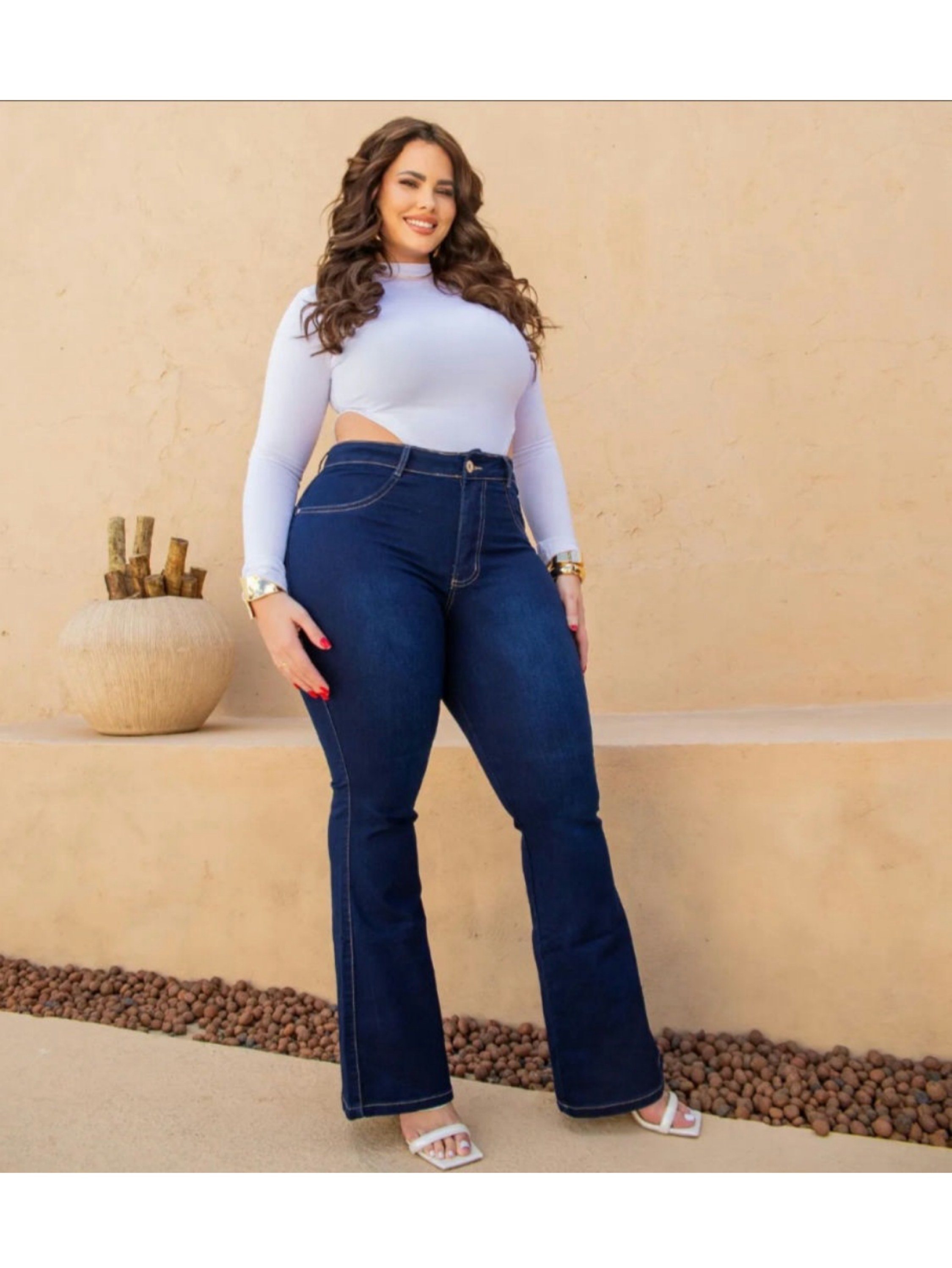 Calça Flare  Plus
