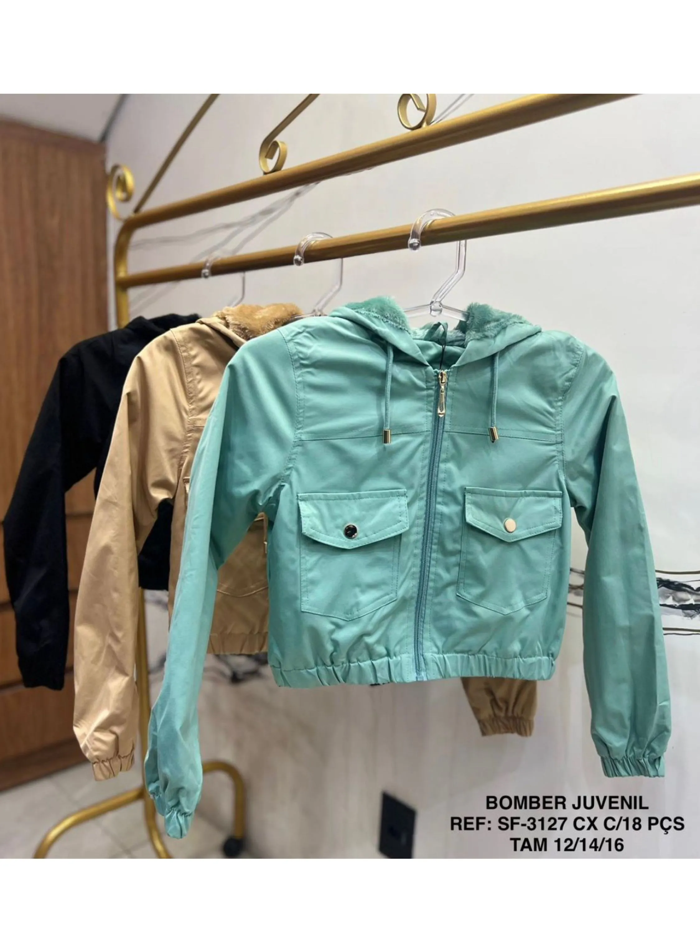 Bomber infantil forrada