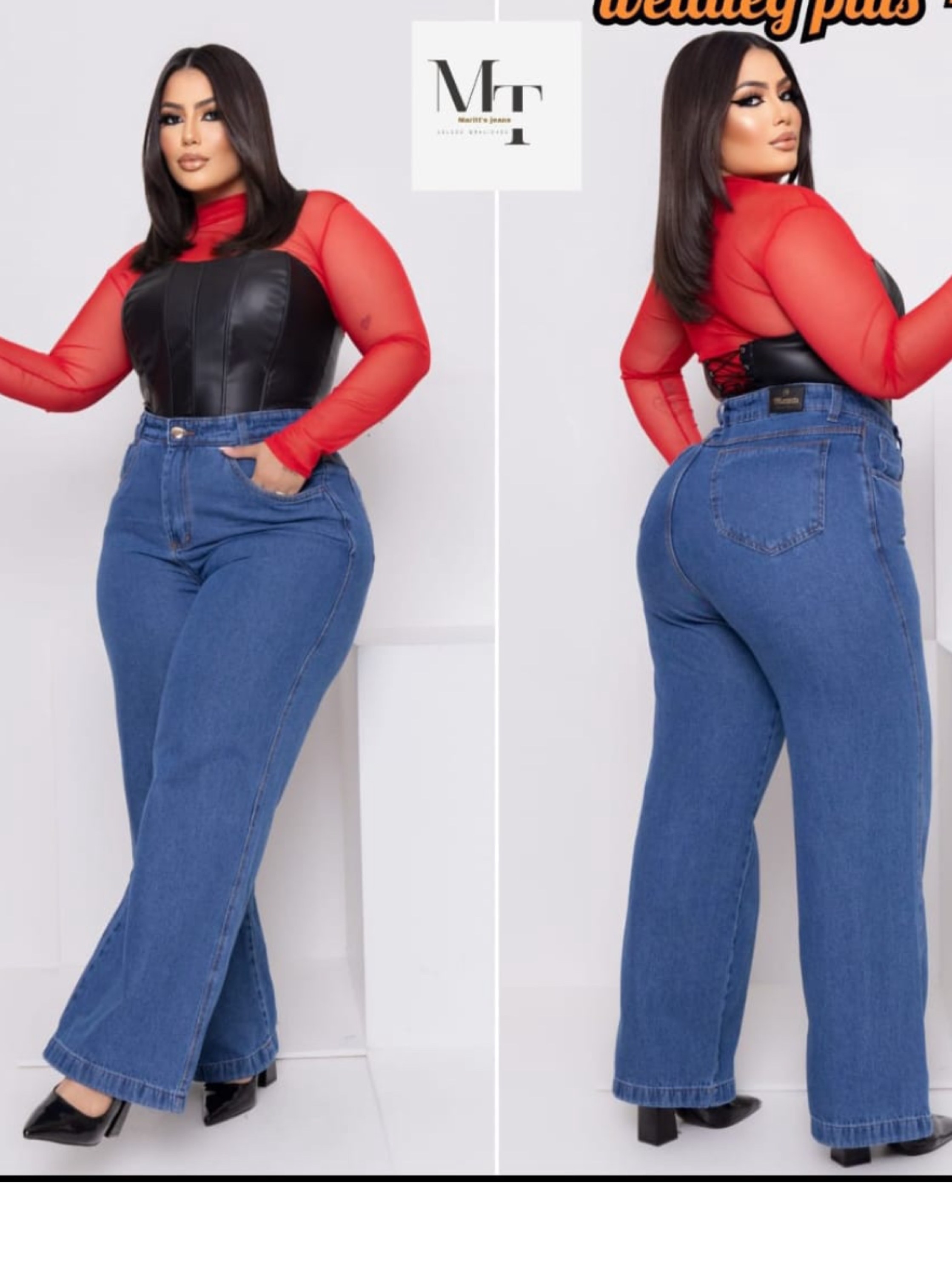Calça Wide Leg Plus