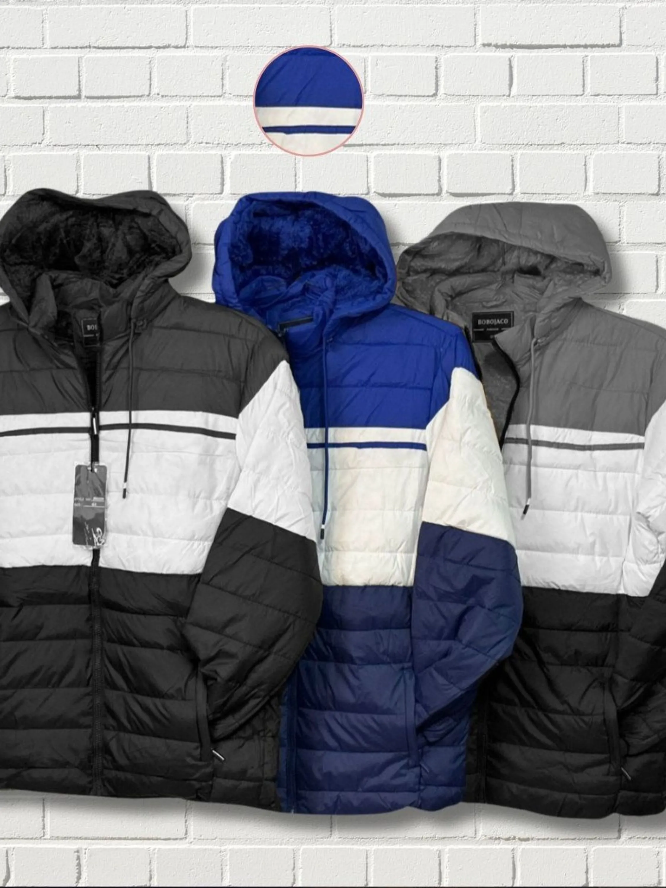 Casaco de Frio jaqueta Masculina Forrada de Inverno com Capuz Quente Confortável