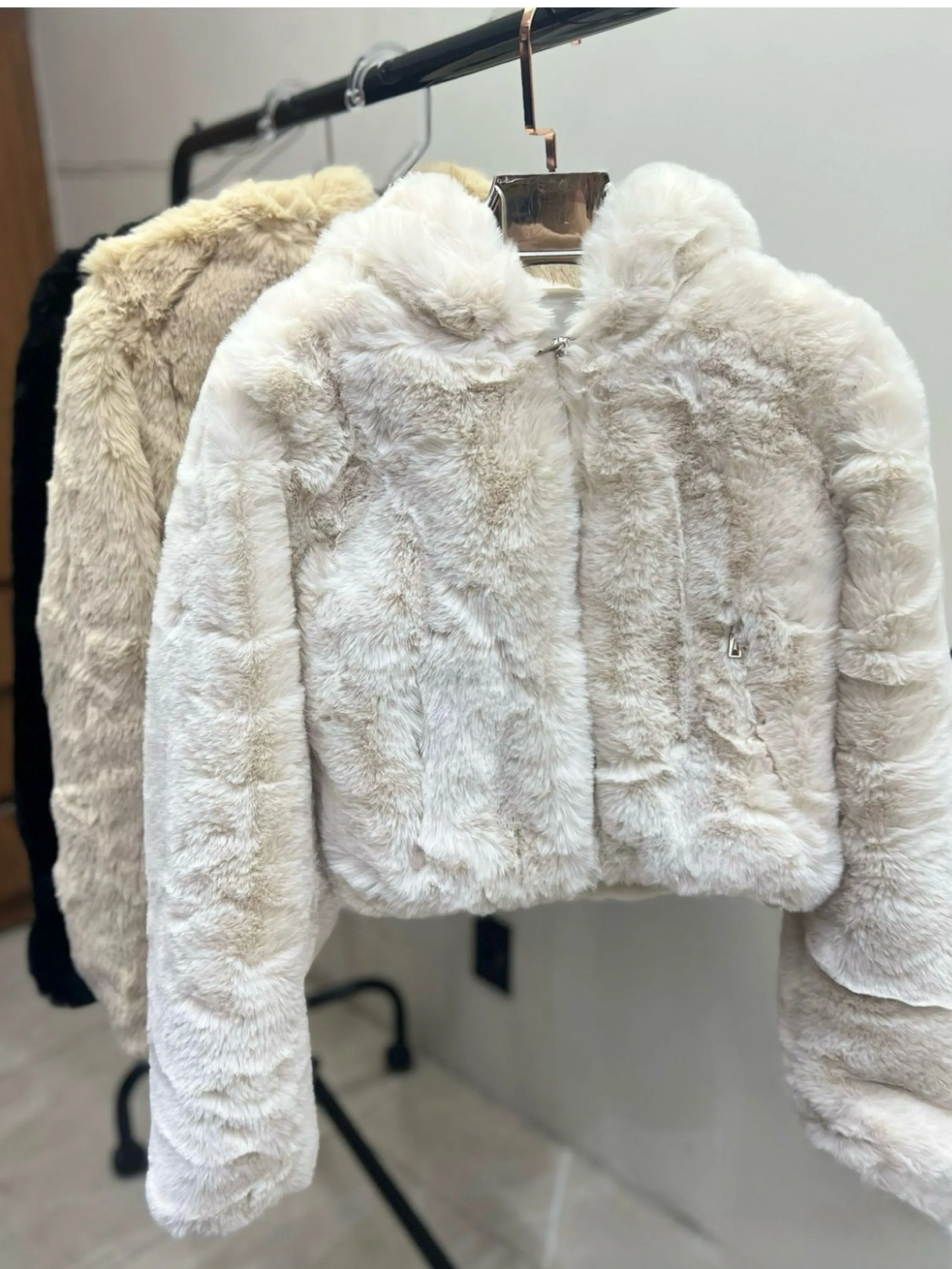 Jaqueta Puffer pelúcia