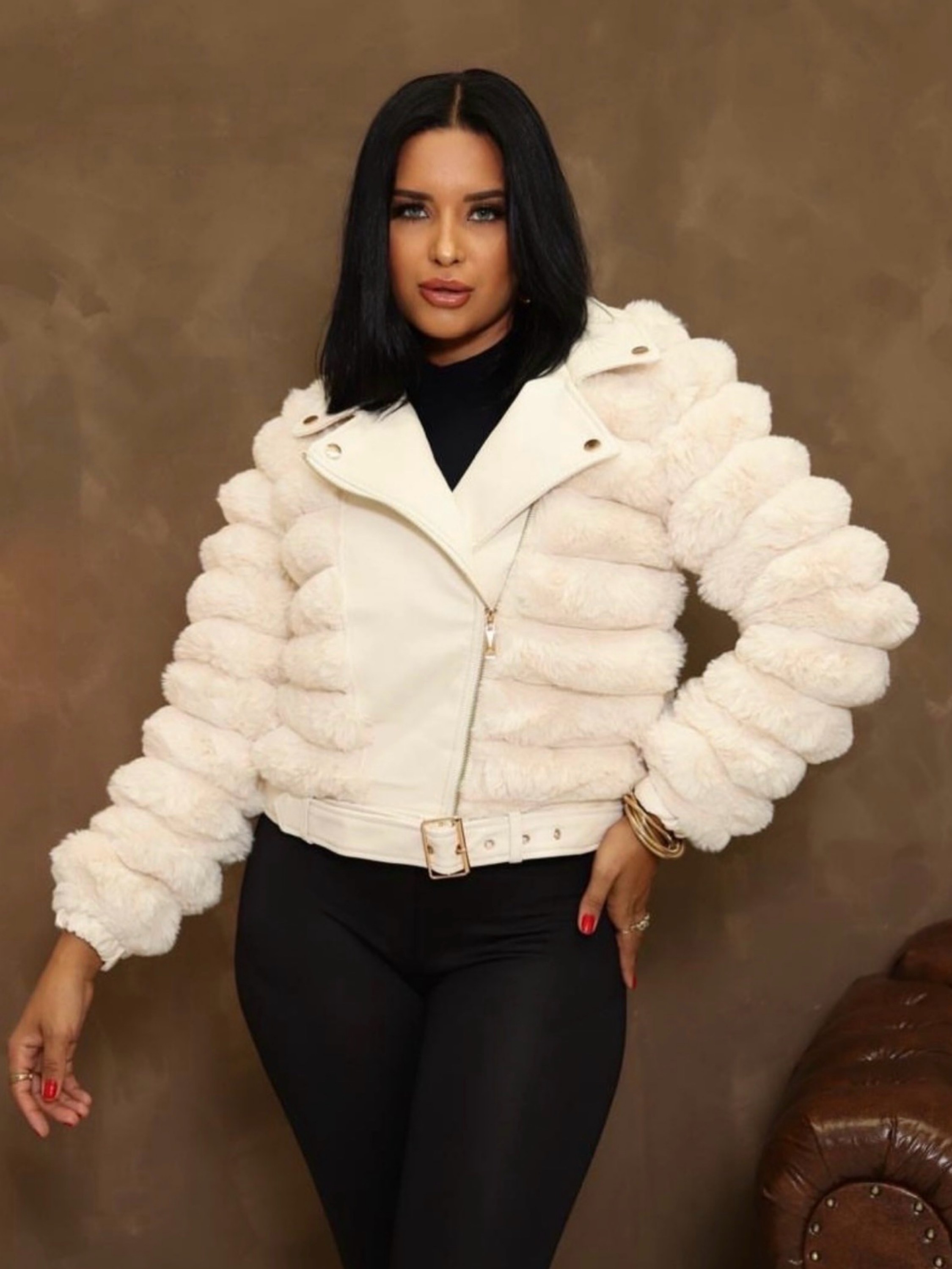 Jaqueta de pelo feminino