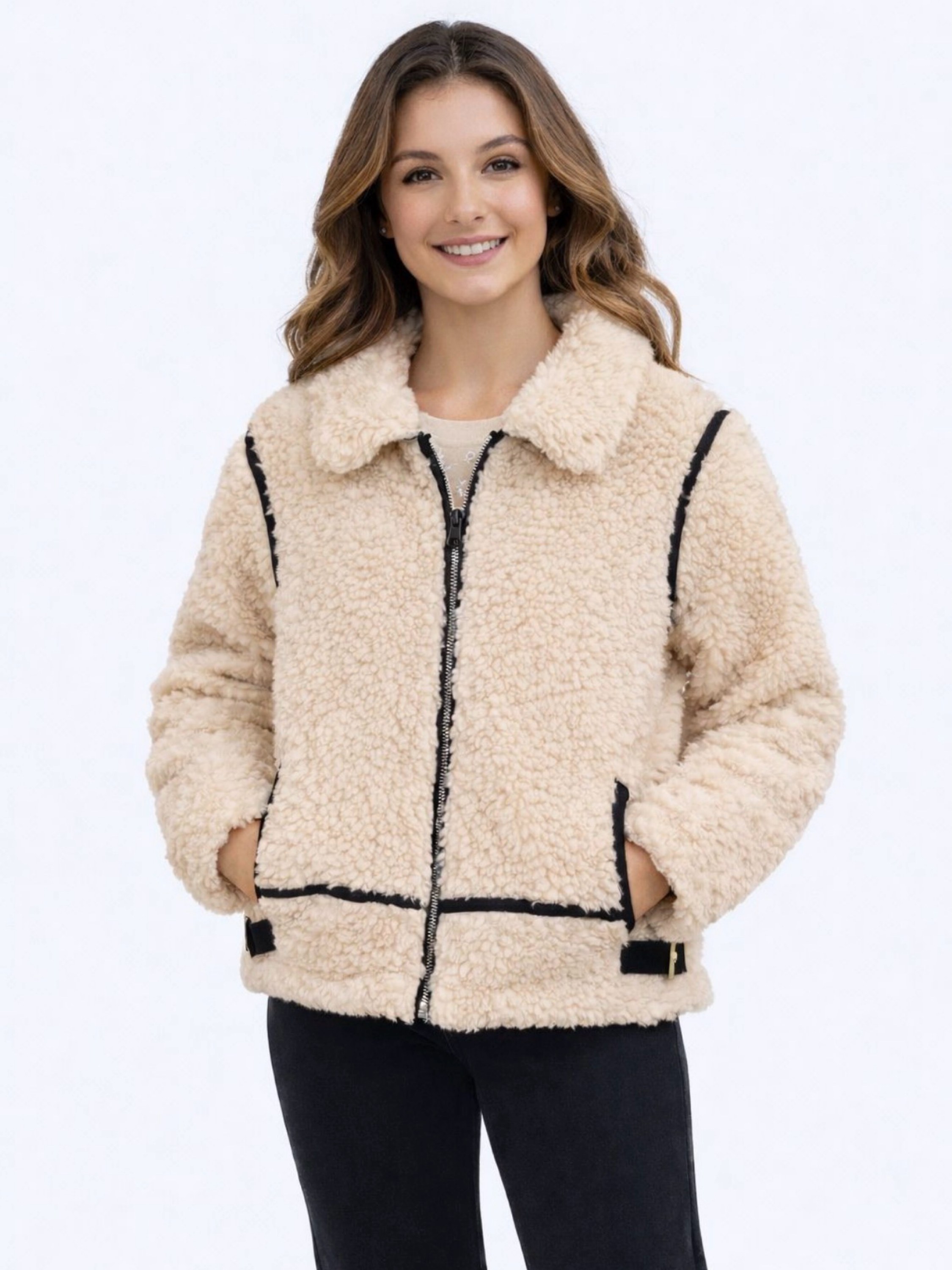 Jaqueta de pelo feminina