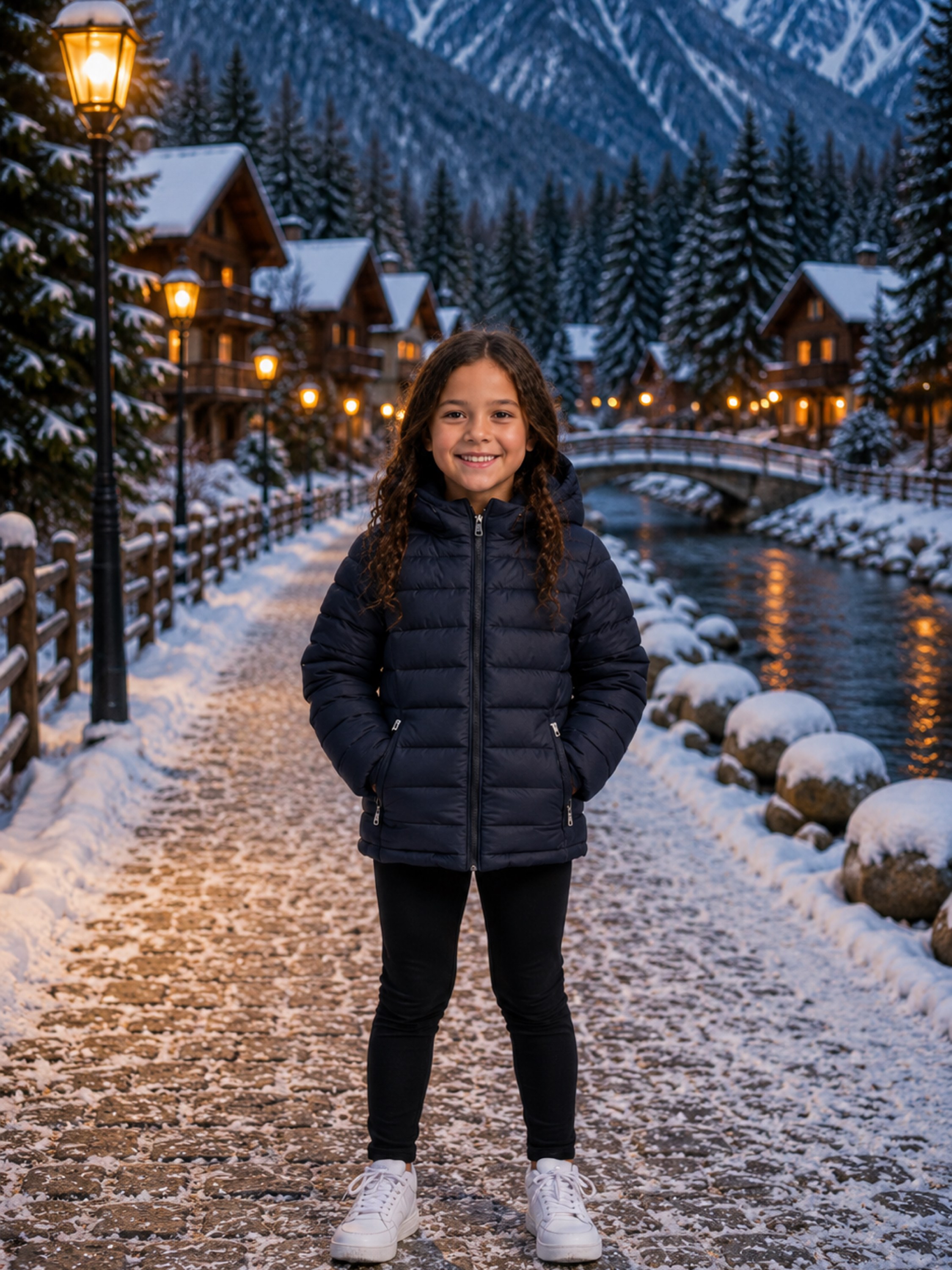Jaqueta nylon forrada infantil menina