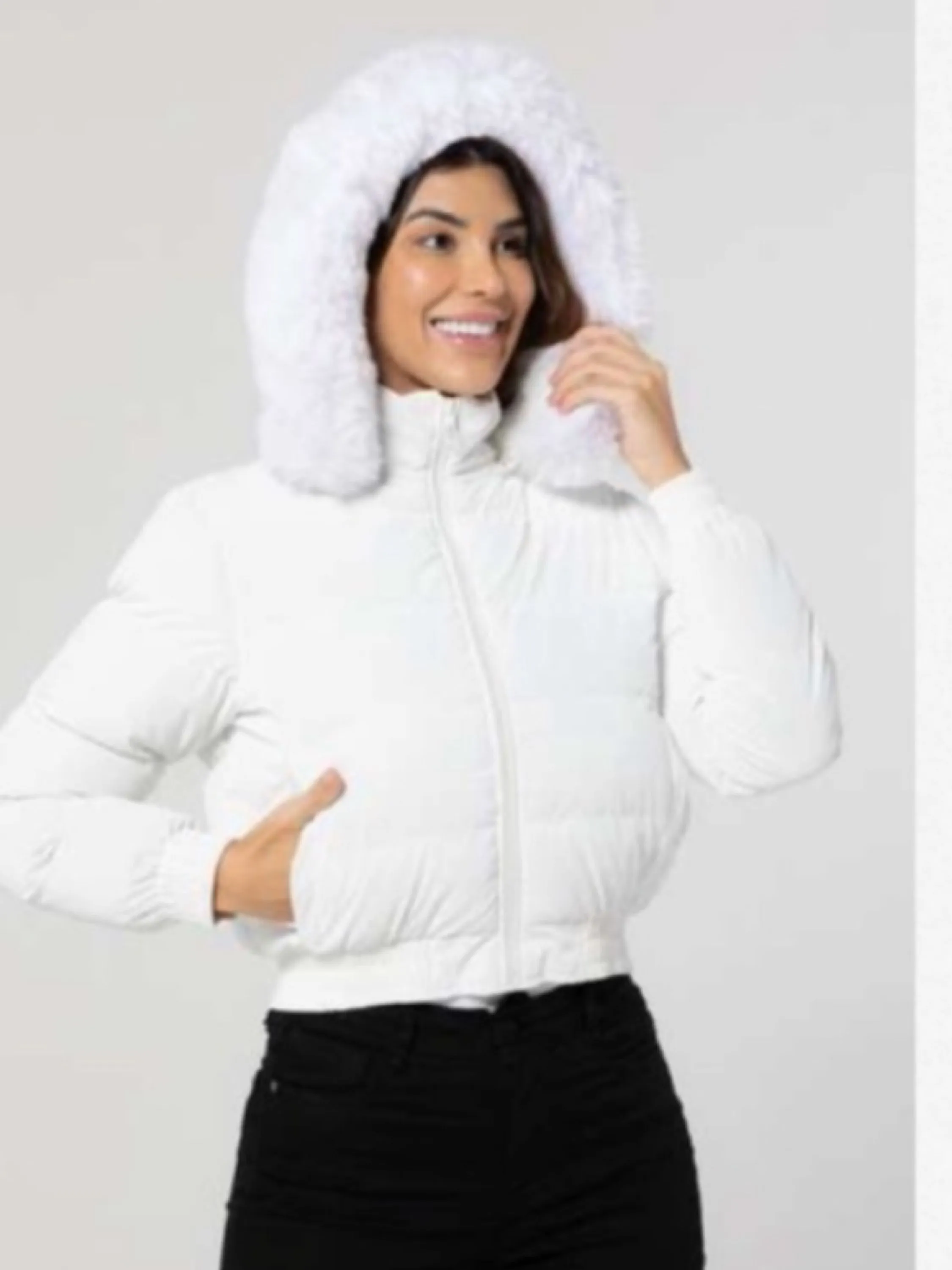 Jaqueta nylon forrada
