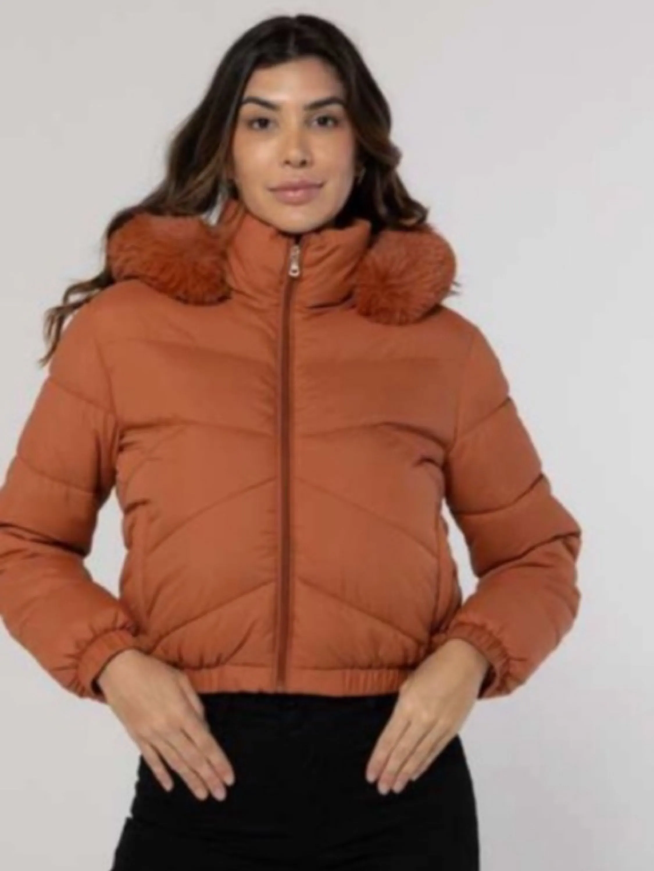 Jauqeta puffer nylon forrada