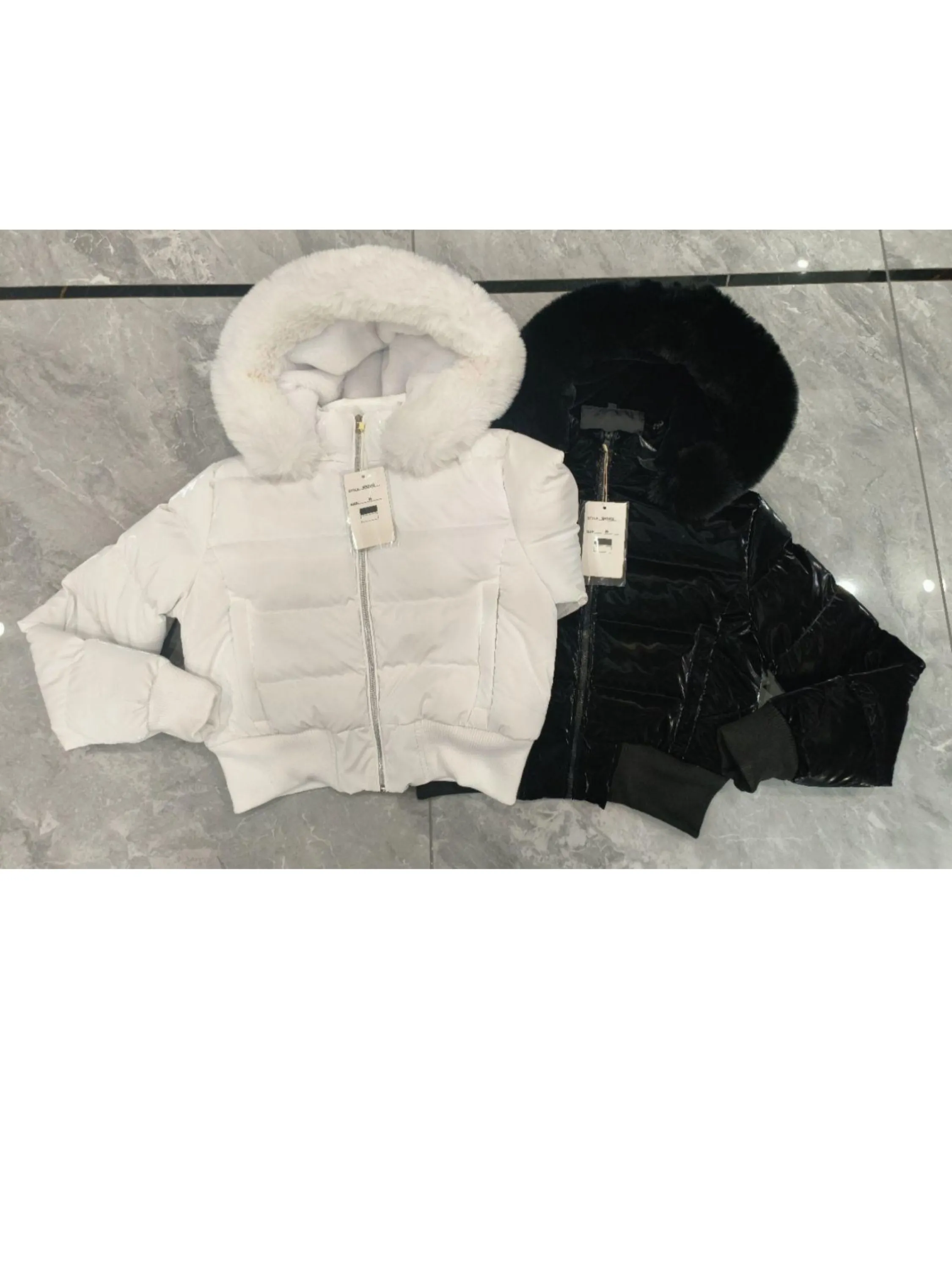 Jaqueta puffer vinil forrada