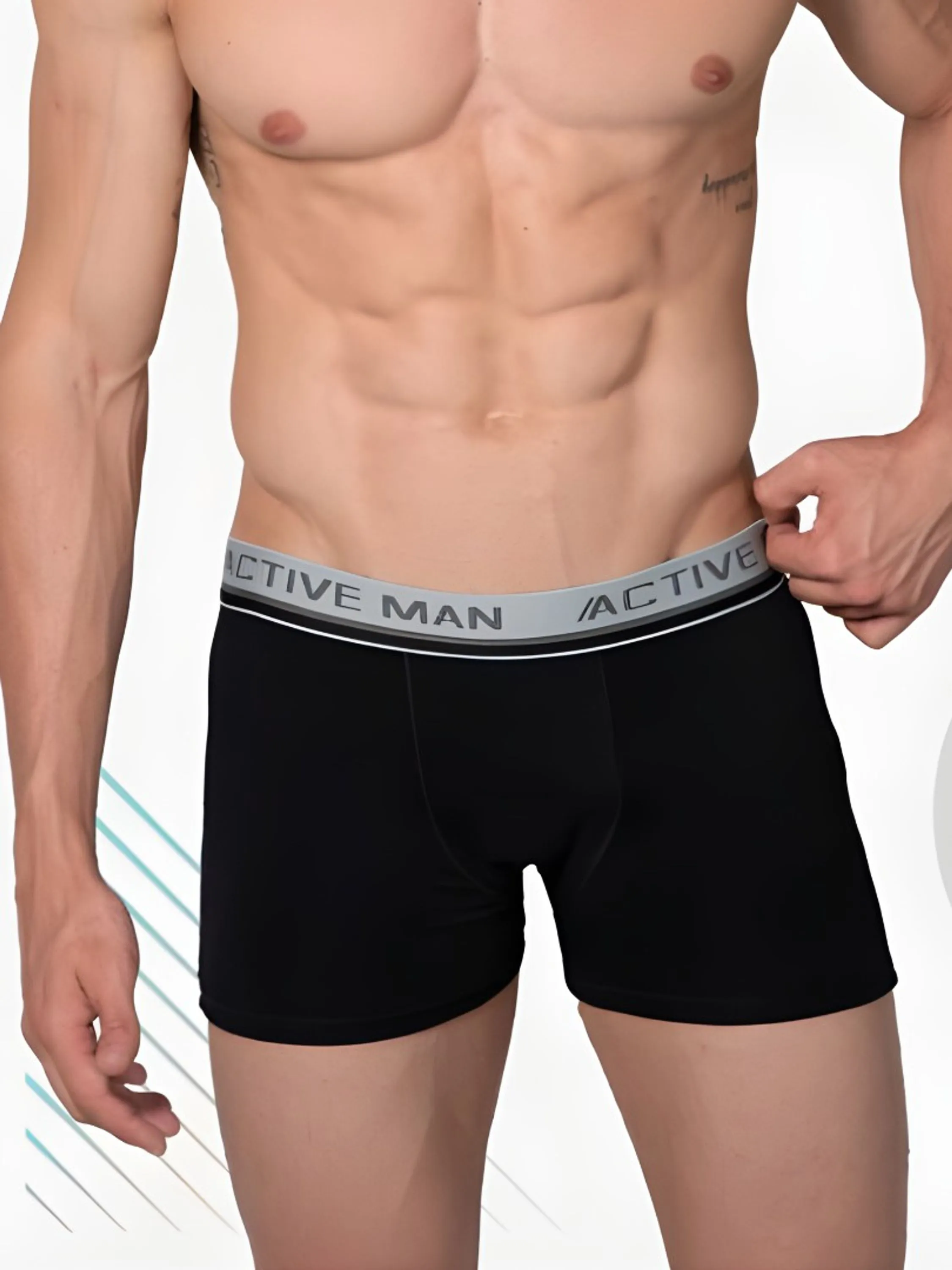 CUECA ACTIVE MAN KIT 5 UNIDADES.