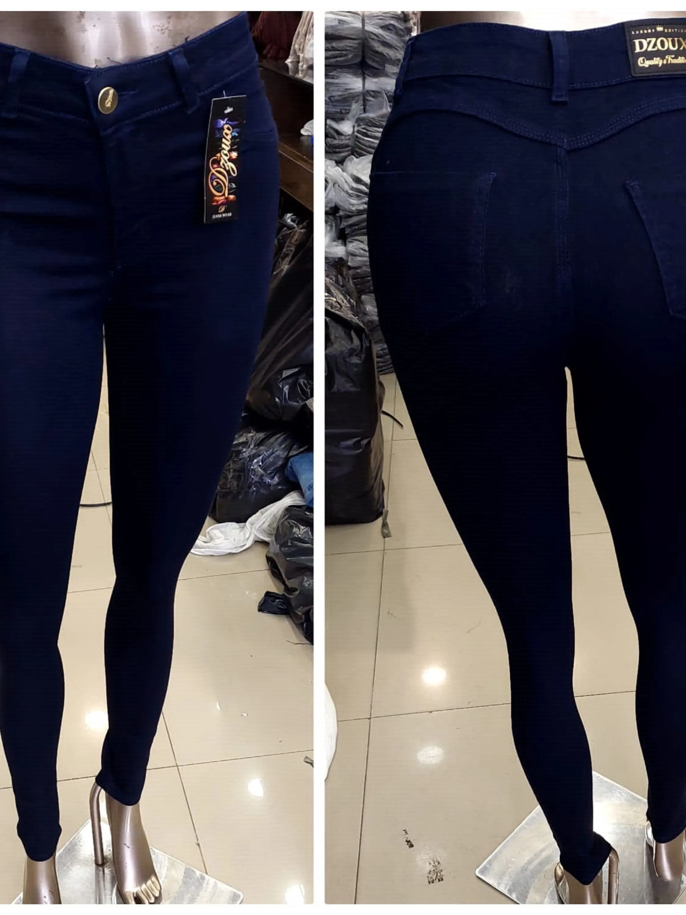 Calça Skinny Carbono Lycra Jeans