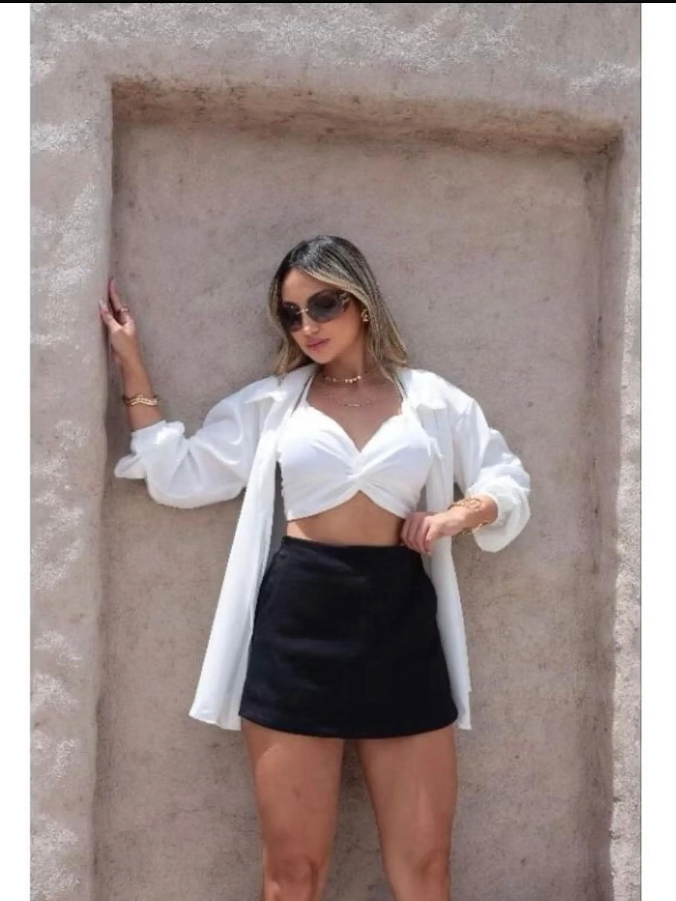 Kimono liso + cropped liso