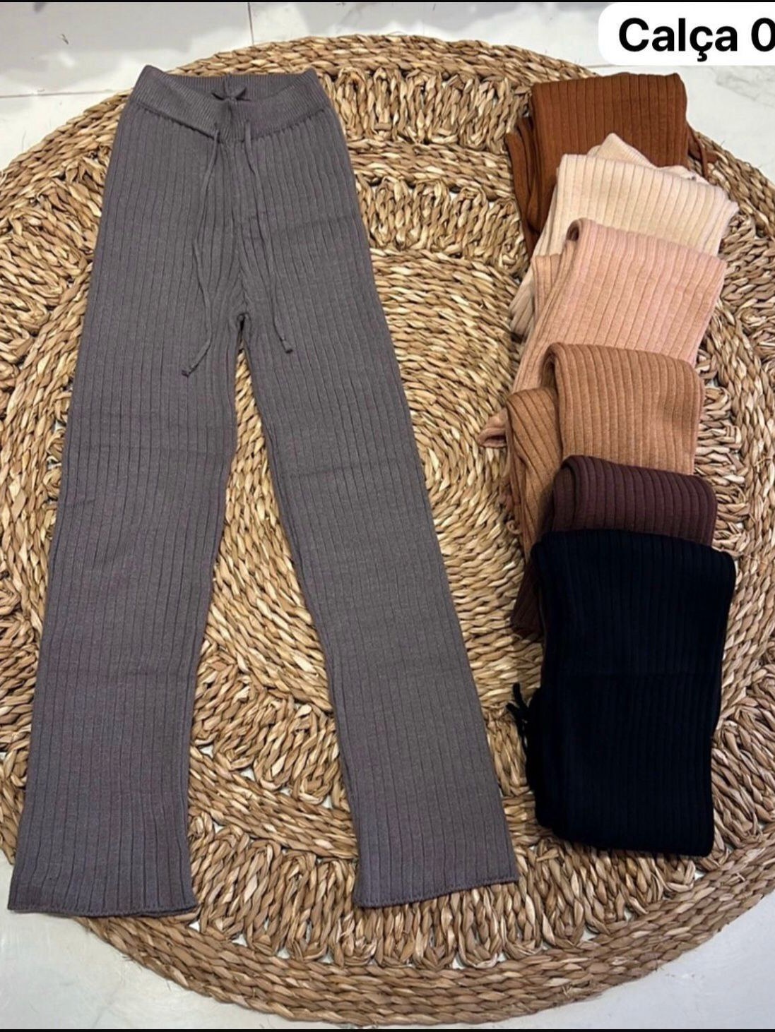 Calça pantalona Modal