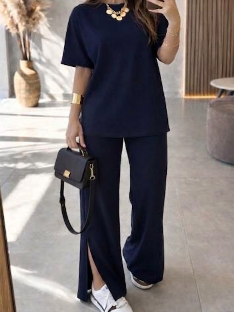 Conjunto Moletinho Fenda na calça