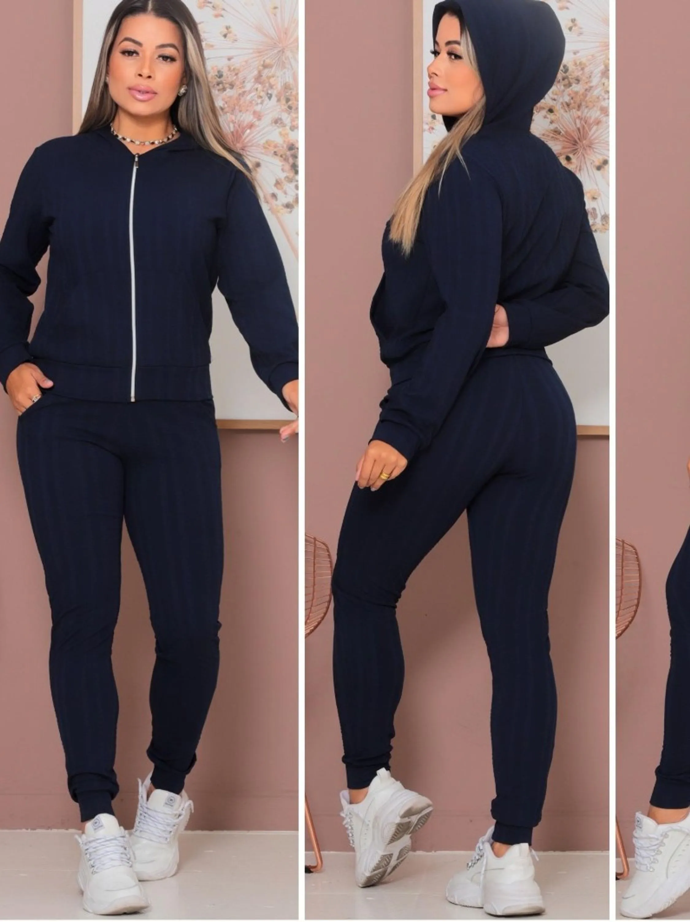Conjunto Ribana Premium conjunto feminino de frio com touca