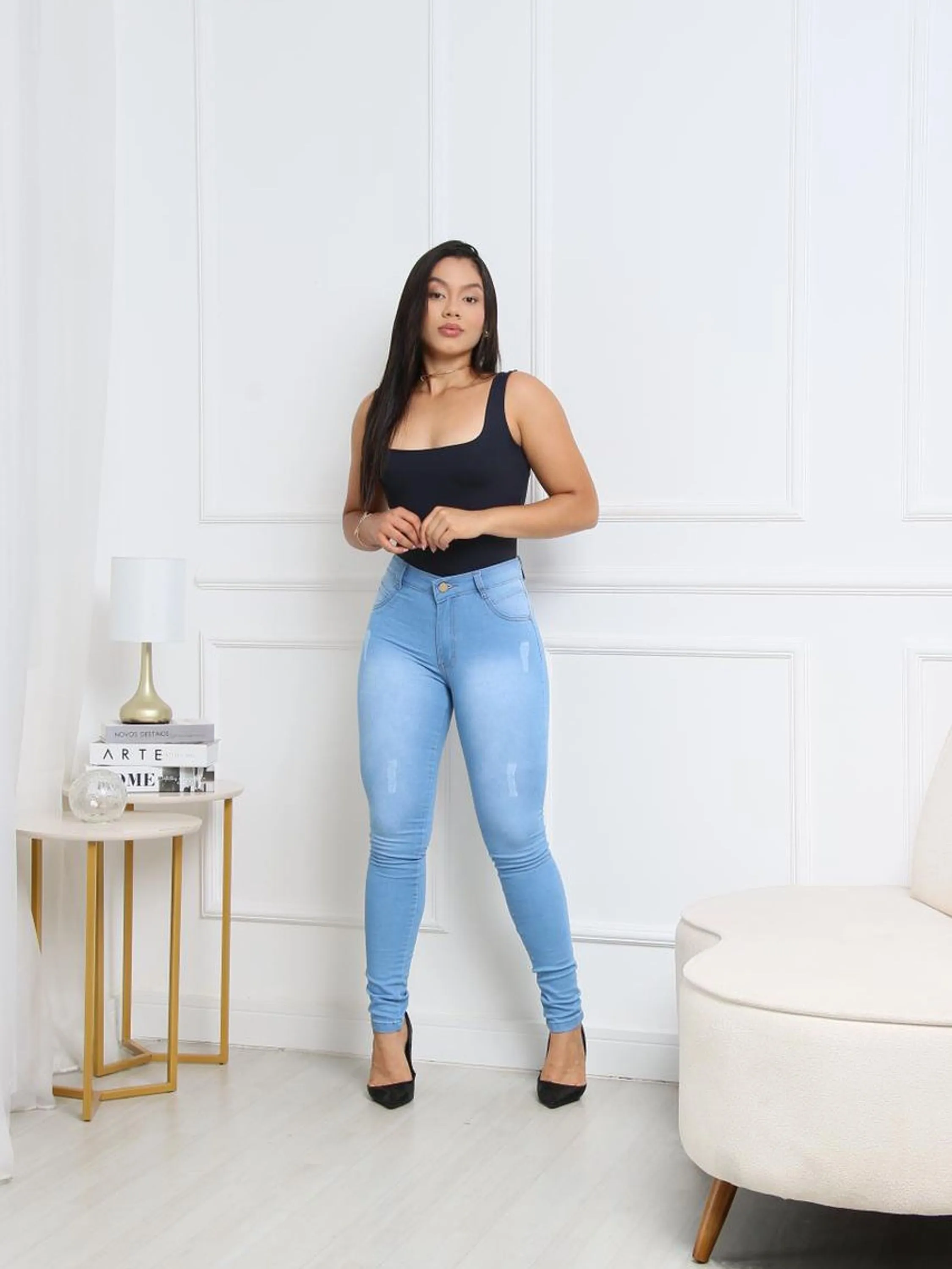 Calça eskinne feminino