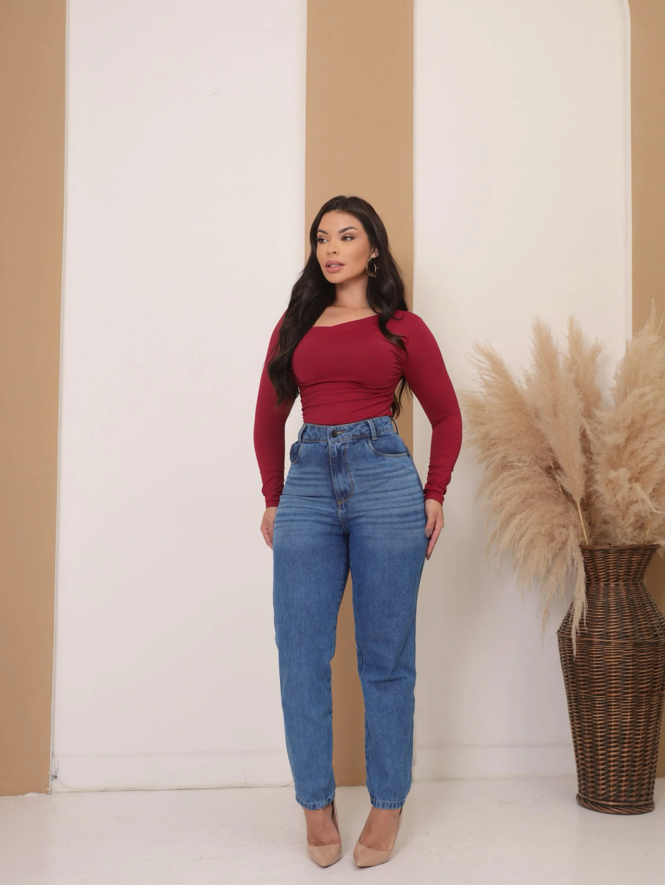 Calça mom jeans