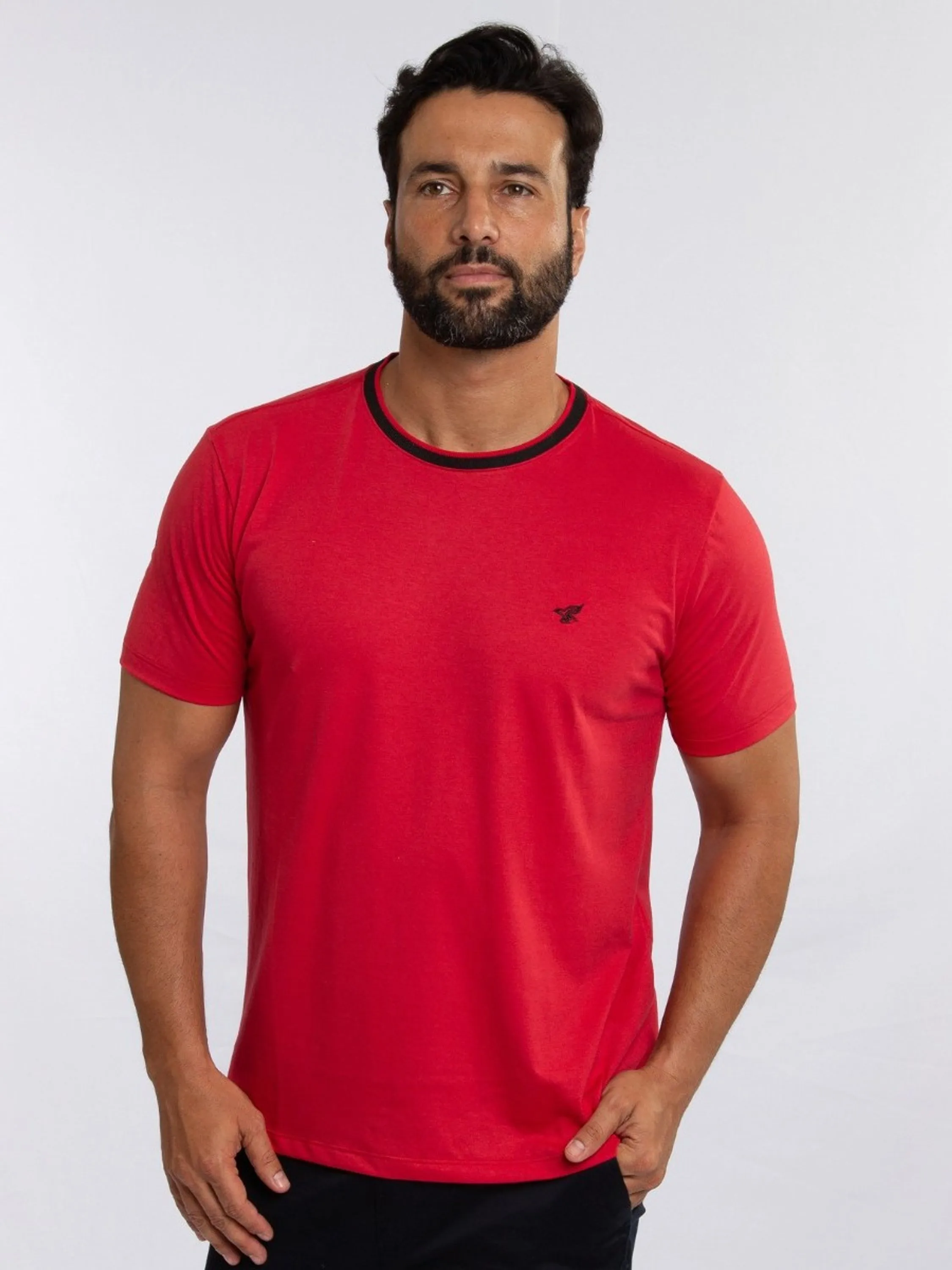 Dilomon Camiseta Básica Masculina de Luxo C03