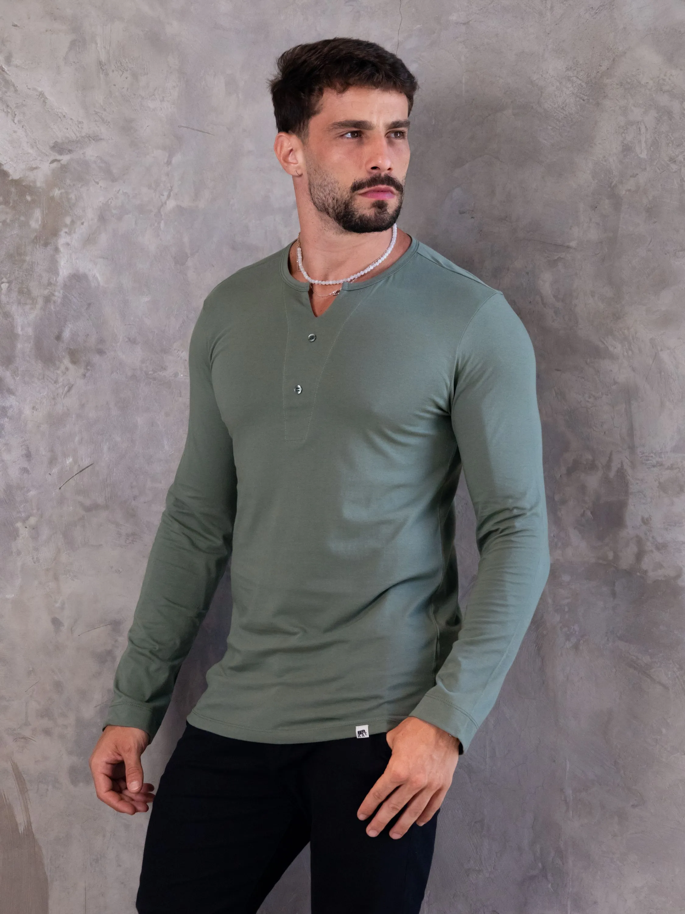 Camiseta Henley 8220