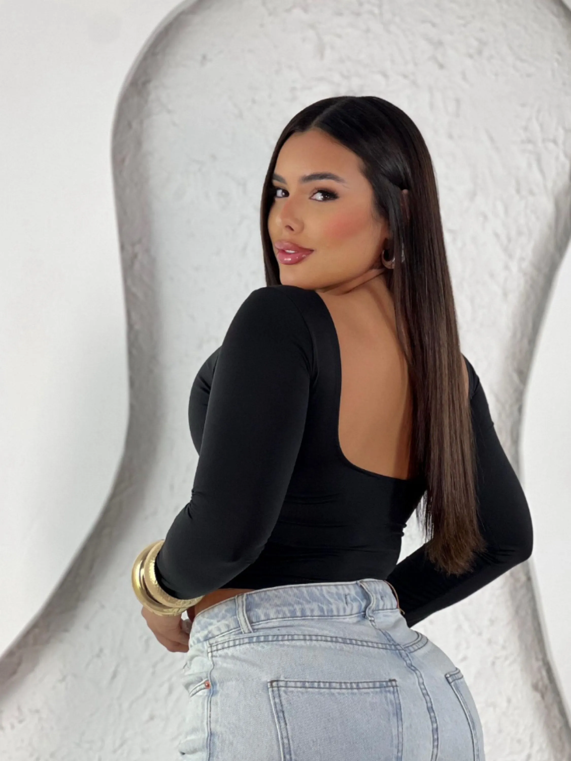 Cropped Costa Nua Manga Longa