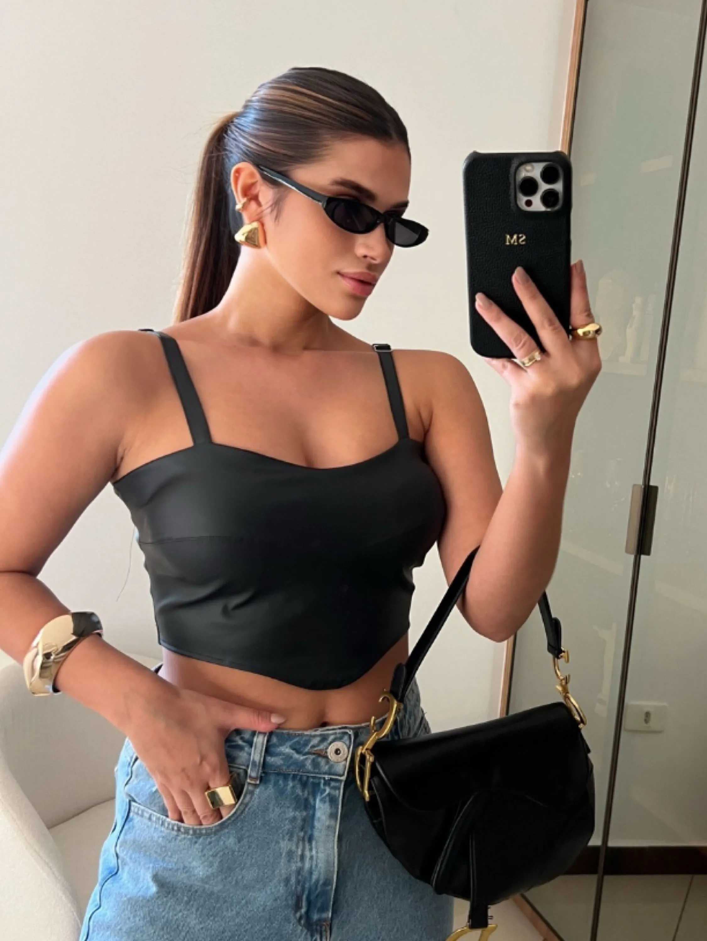 Cropped em Courino Várias cores