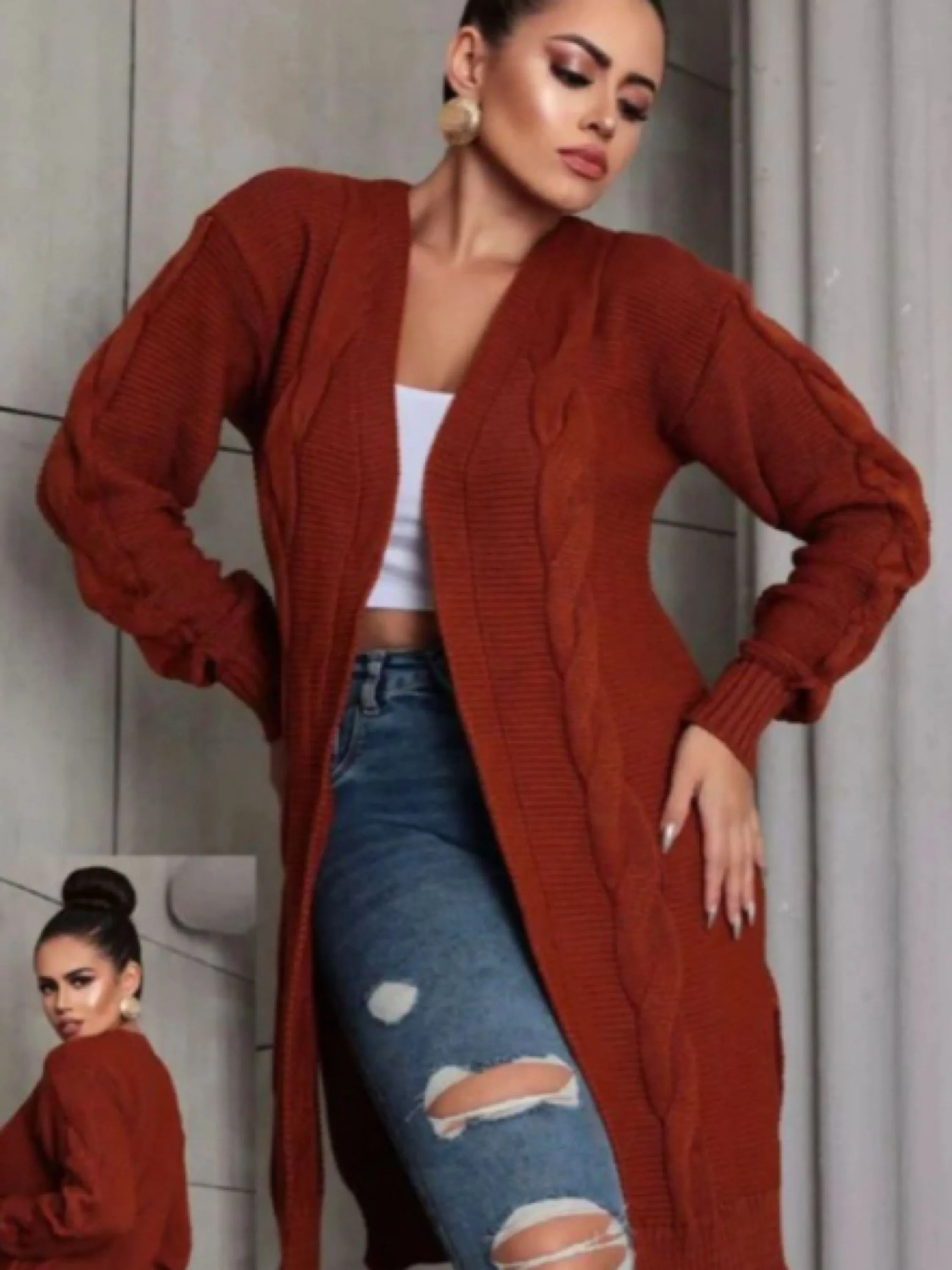 Cardigan Trança