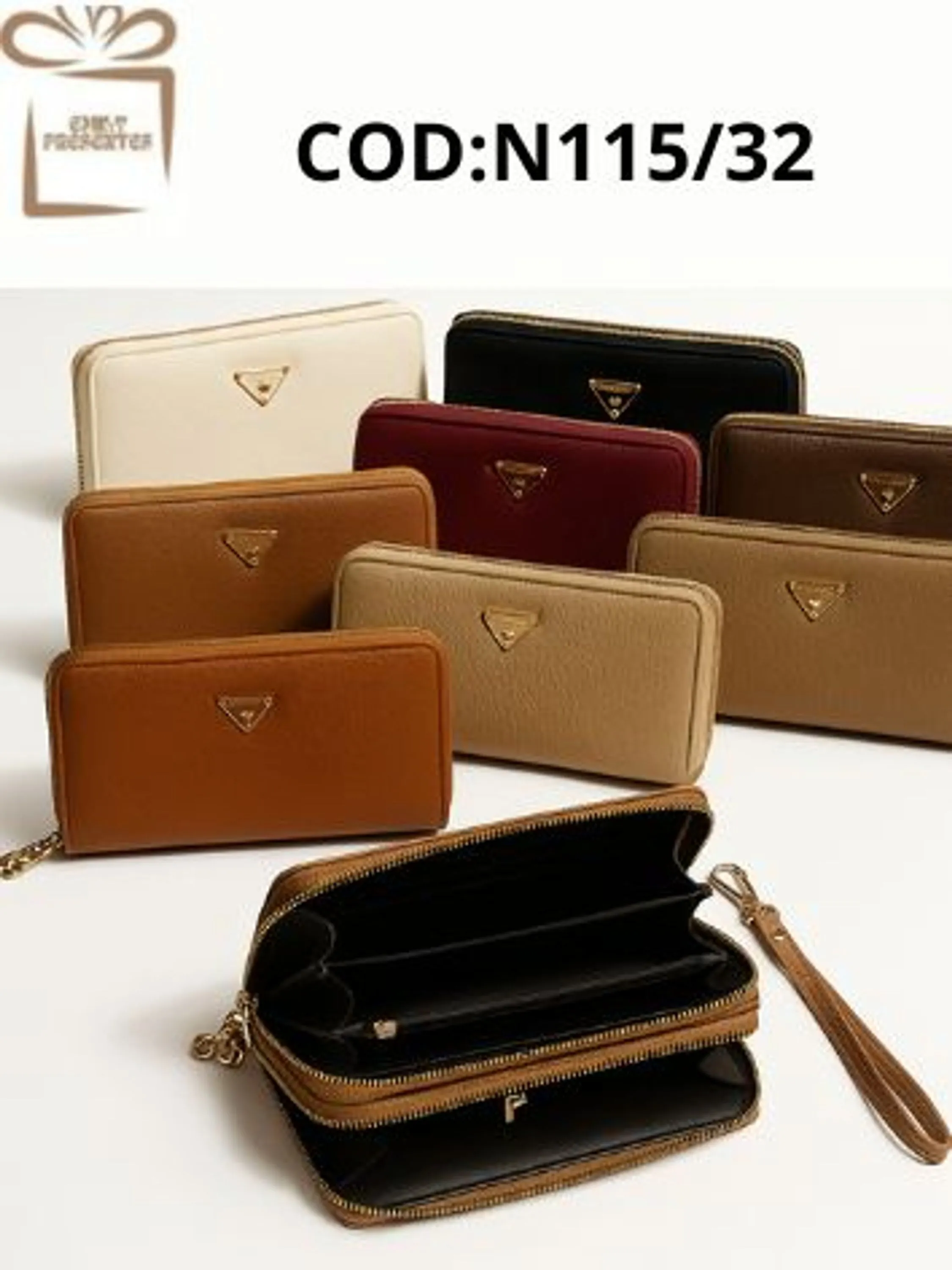 Carteira Feminina Lisa  Couro PU-N115/32