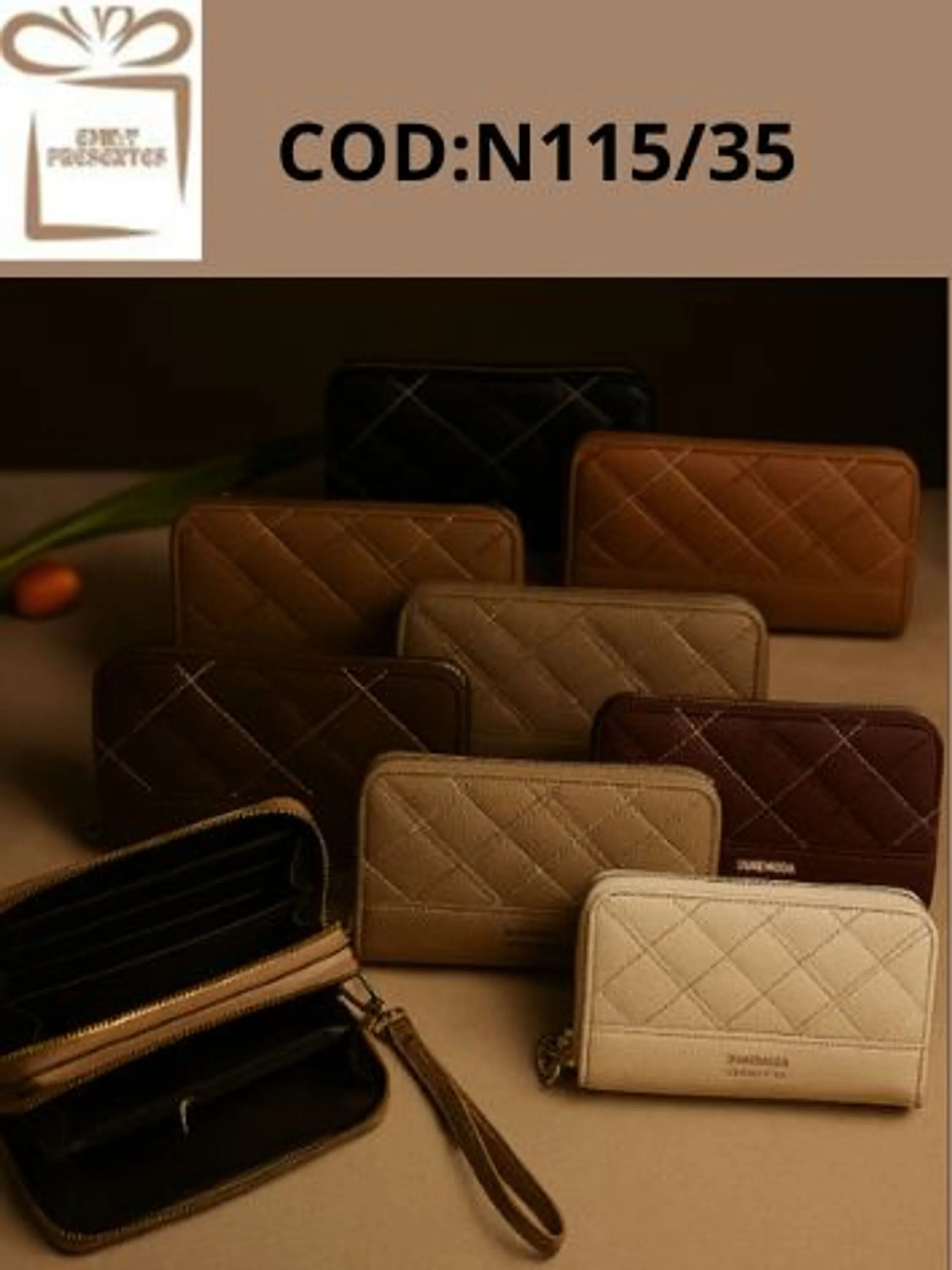 Carteira Feminina Couro PU-N115/35