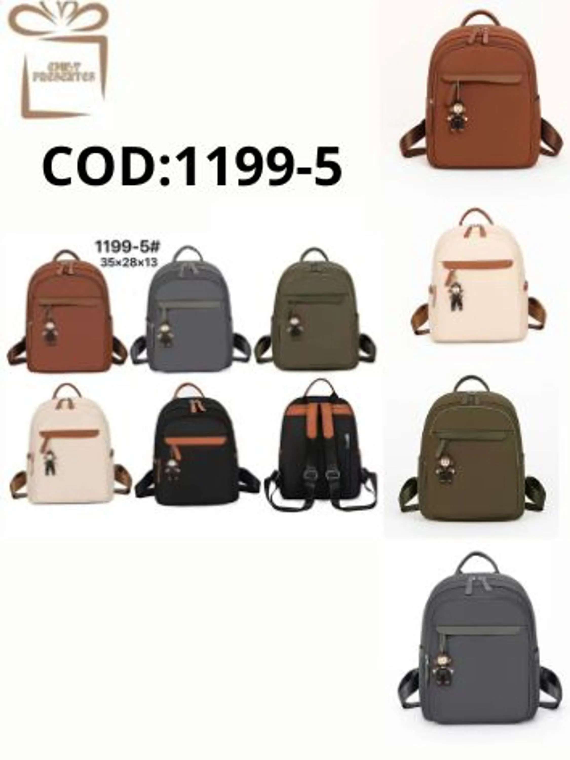 Mochila Feminina Chaveiro Boneco-1199/5