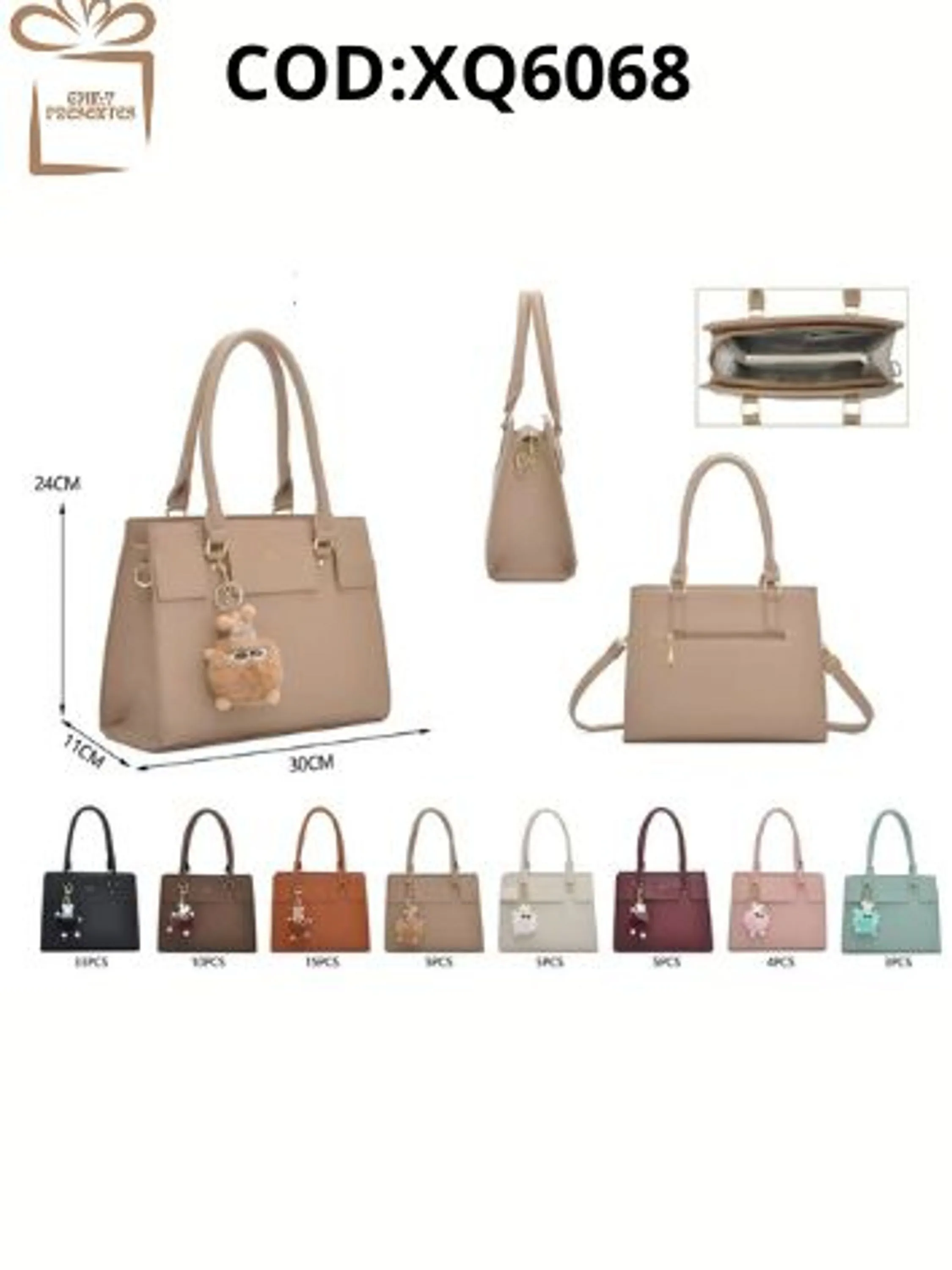 Bolsa Feminina Grande Casual com FRU FRU-XQ6068