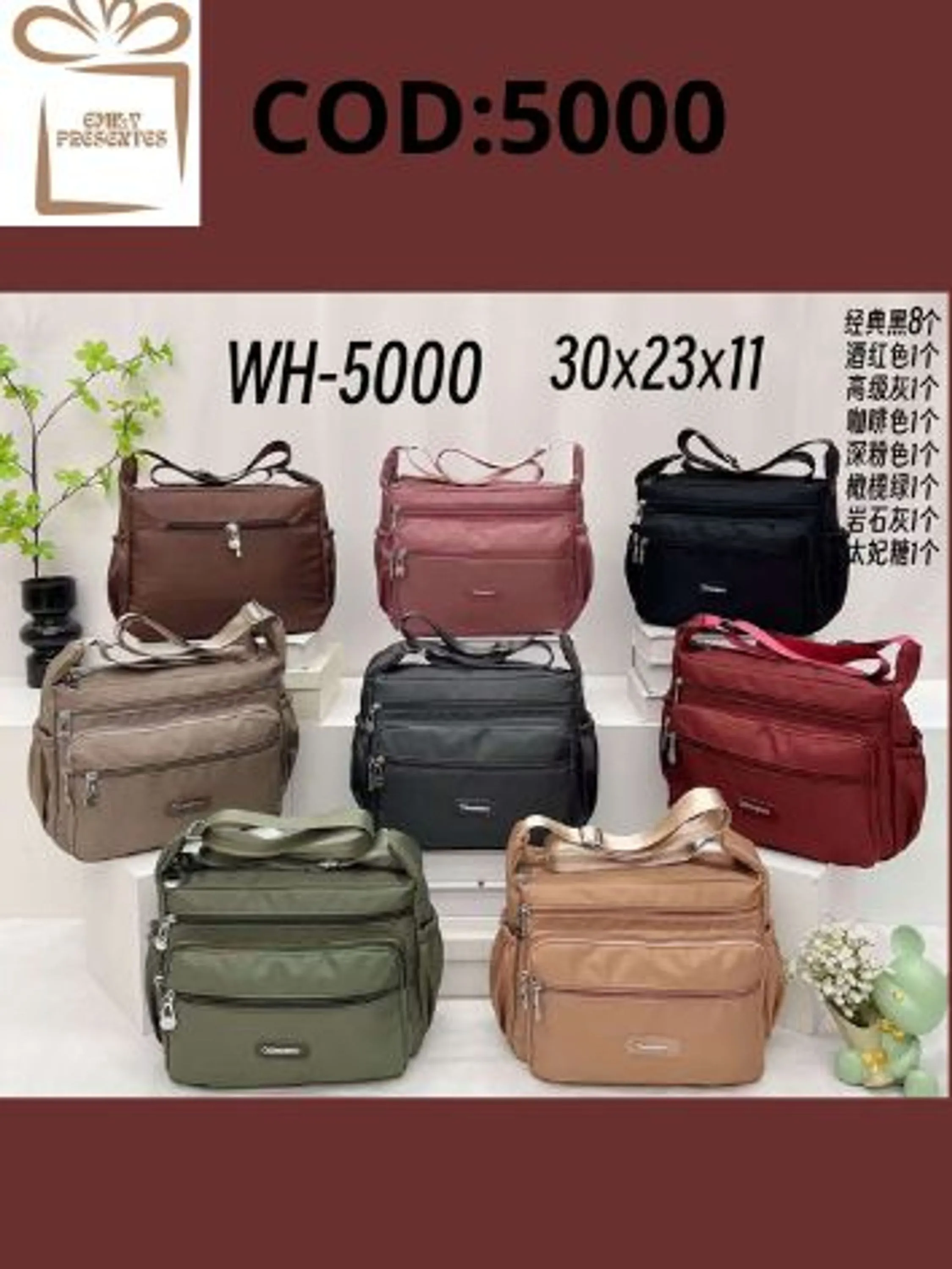 Bolsa Nylon  Feminina -COD:5000