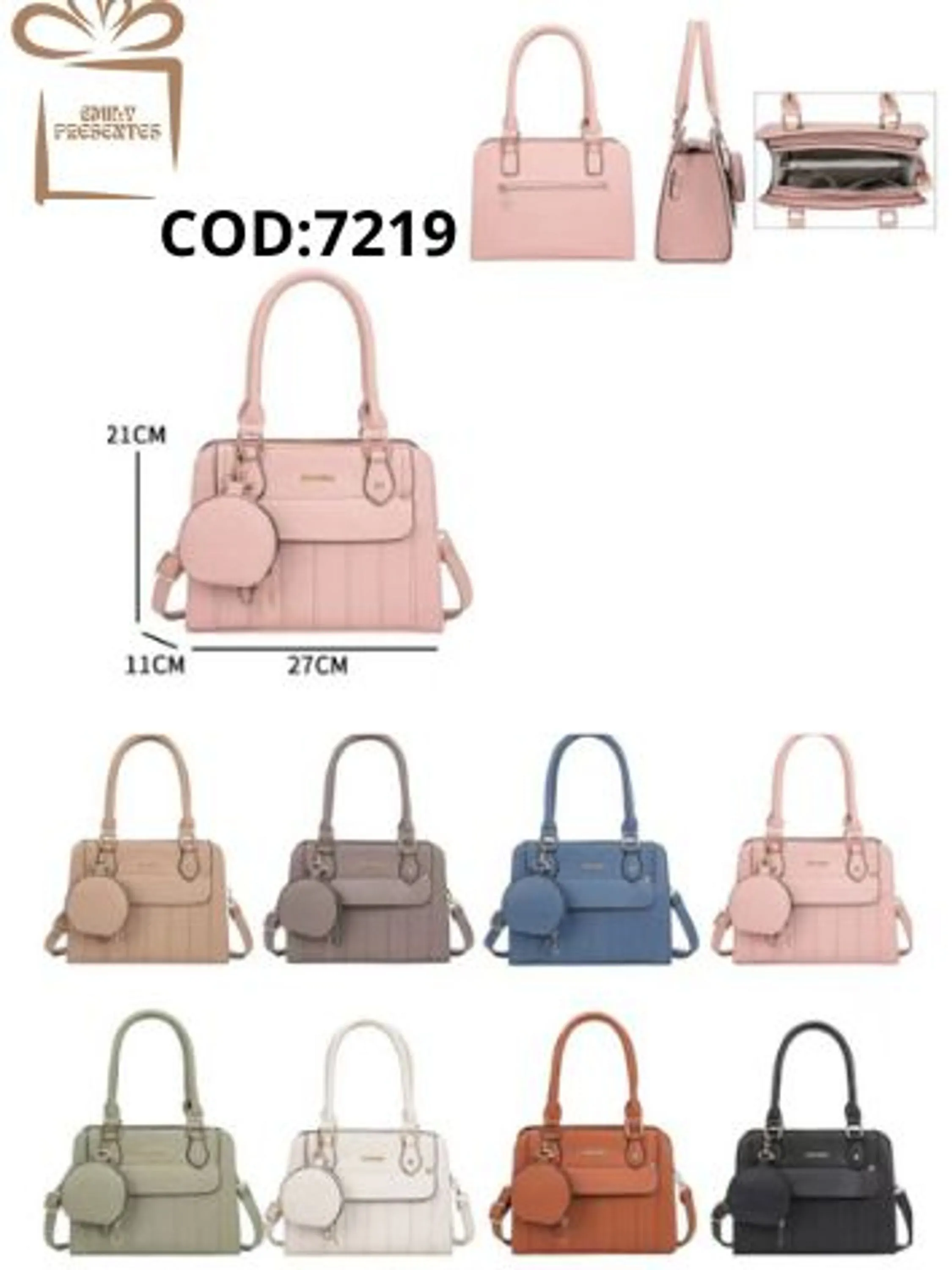 Bolsa Feminina Couro PU-7219